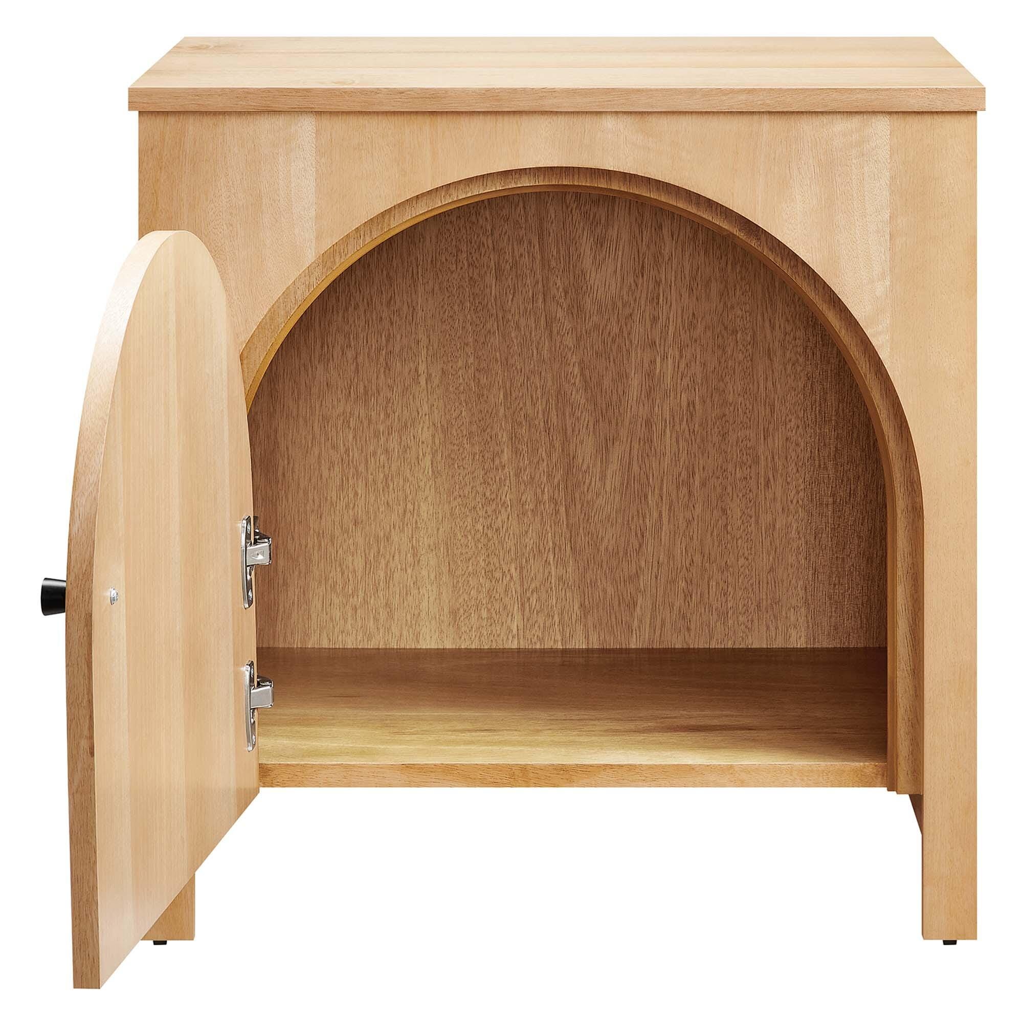 Appia 24" Nightstand with Cabinet, Oak, large