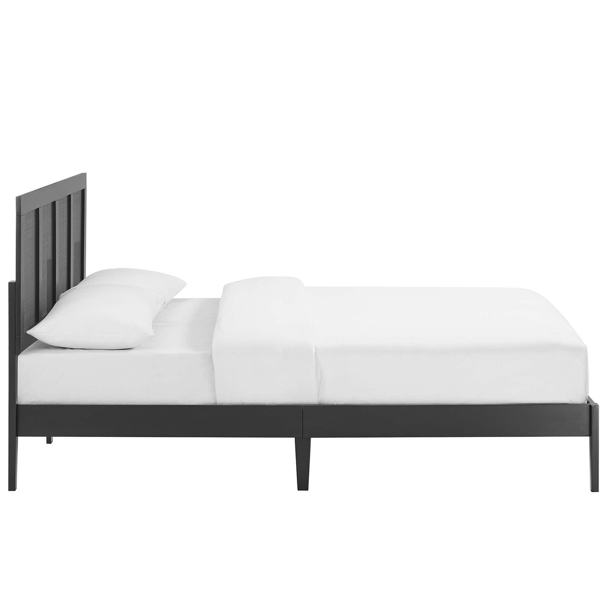 Modway Sirocco Queen Panel Platform Bed, Black, large