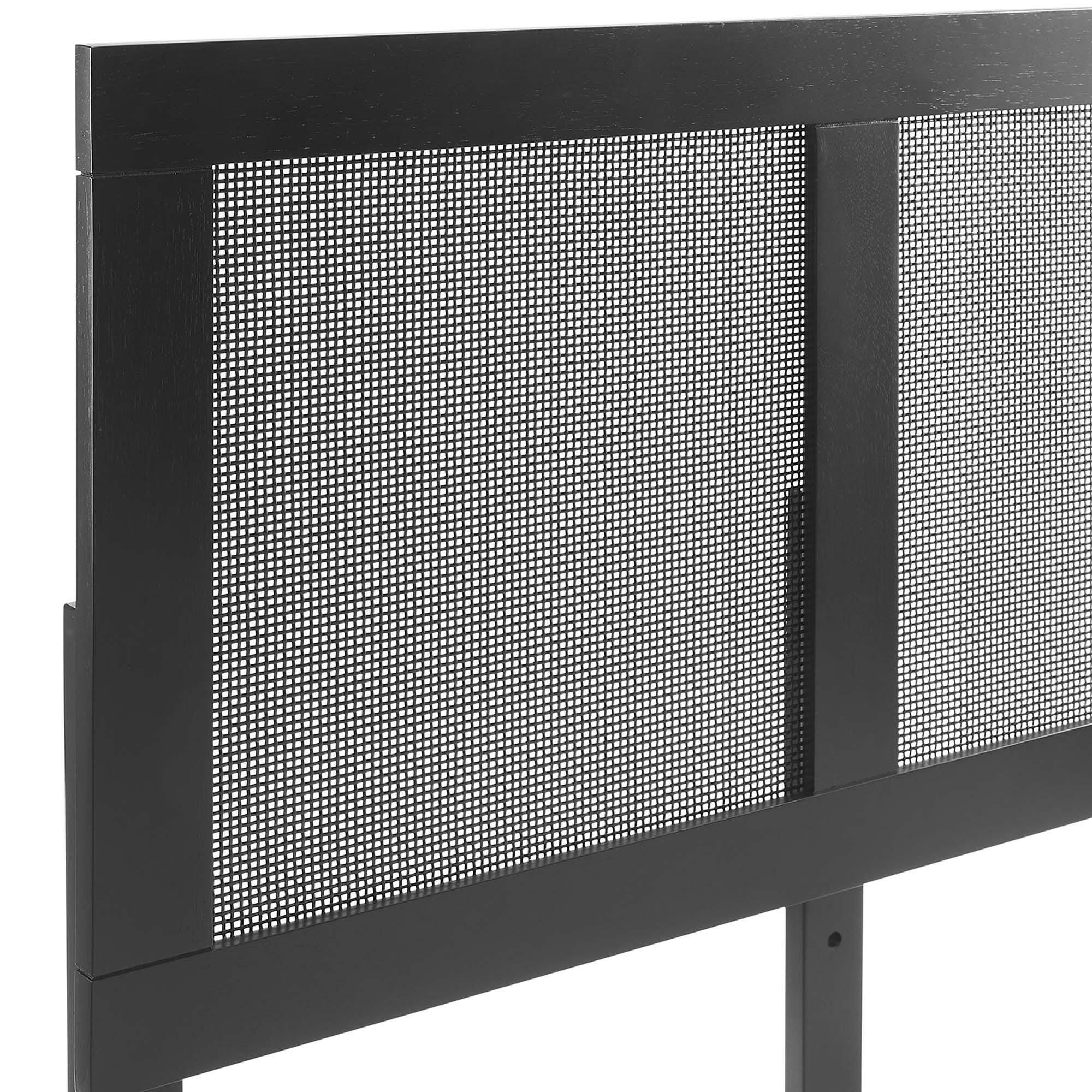 Modway Sirocco Queen Panel Platform Bed, Black, large