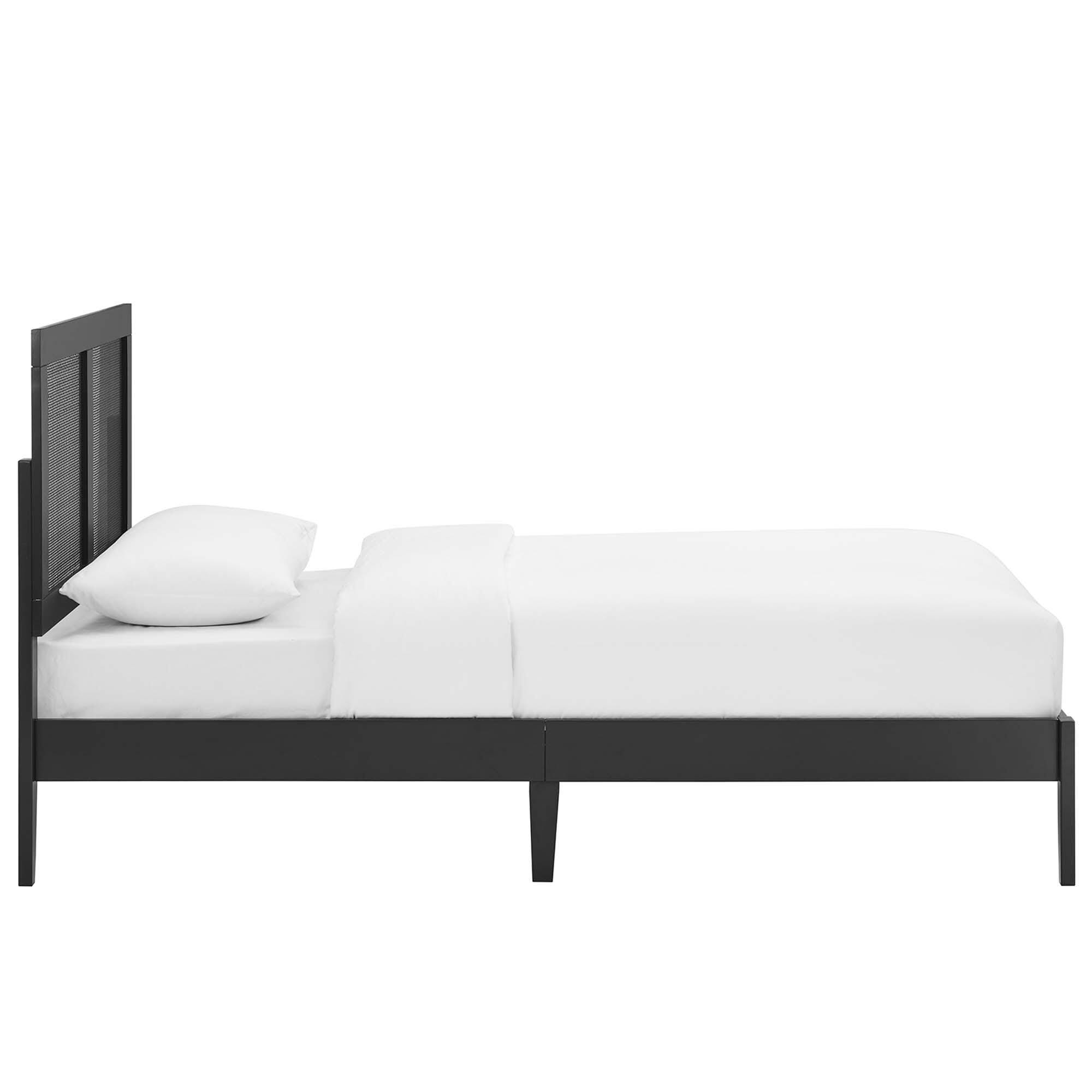 Modway Sirocco Twin Panel Platform Bed, Black, large
