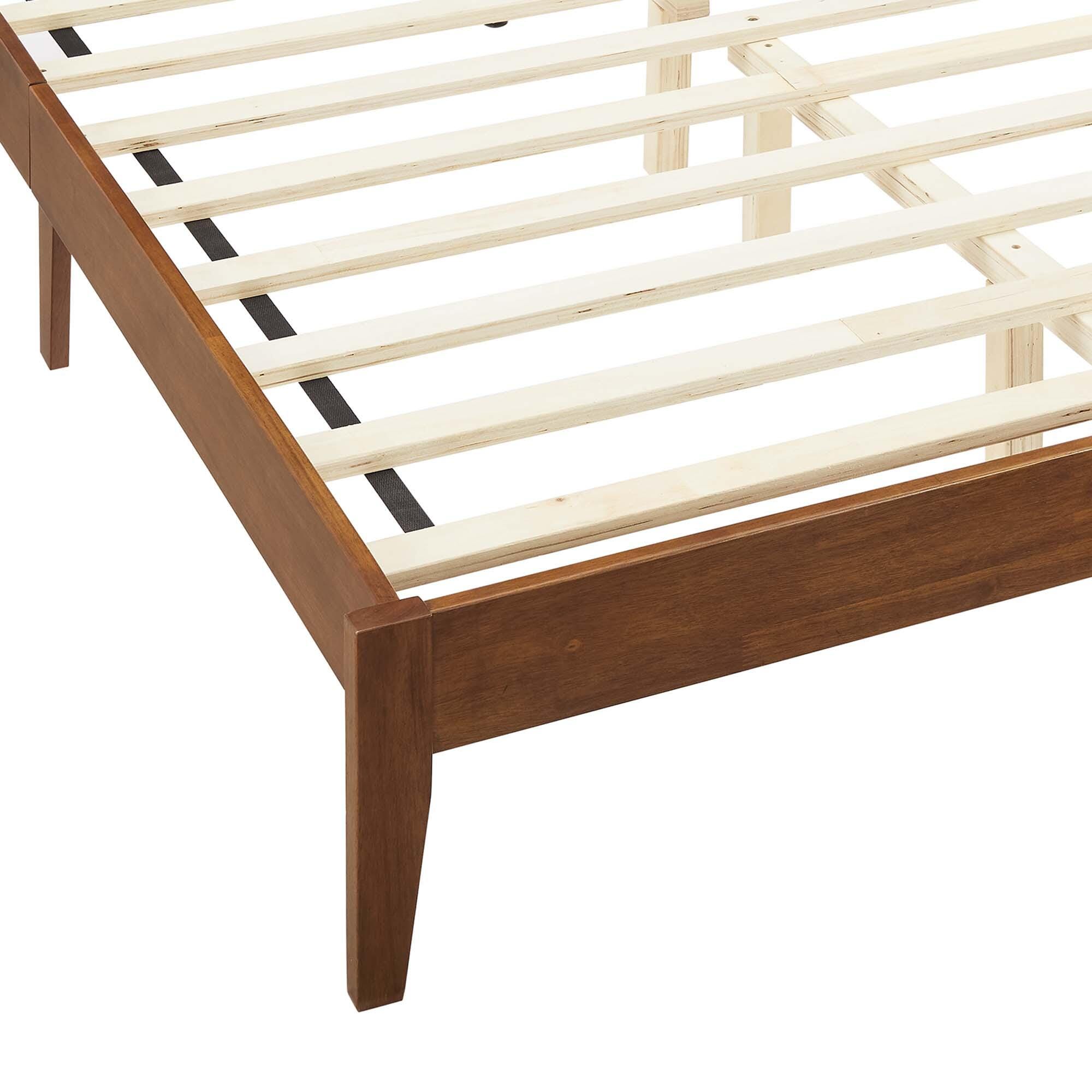 Modway Sirocco Full Panel Platform Bed, Walnut, large