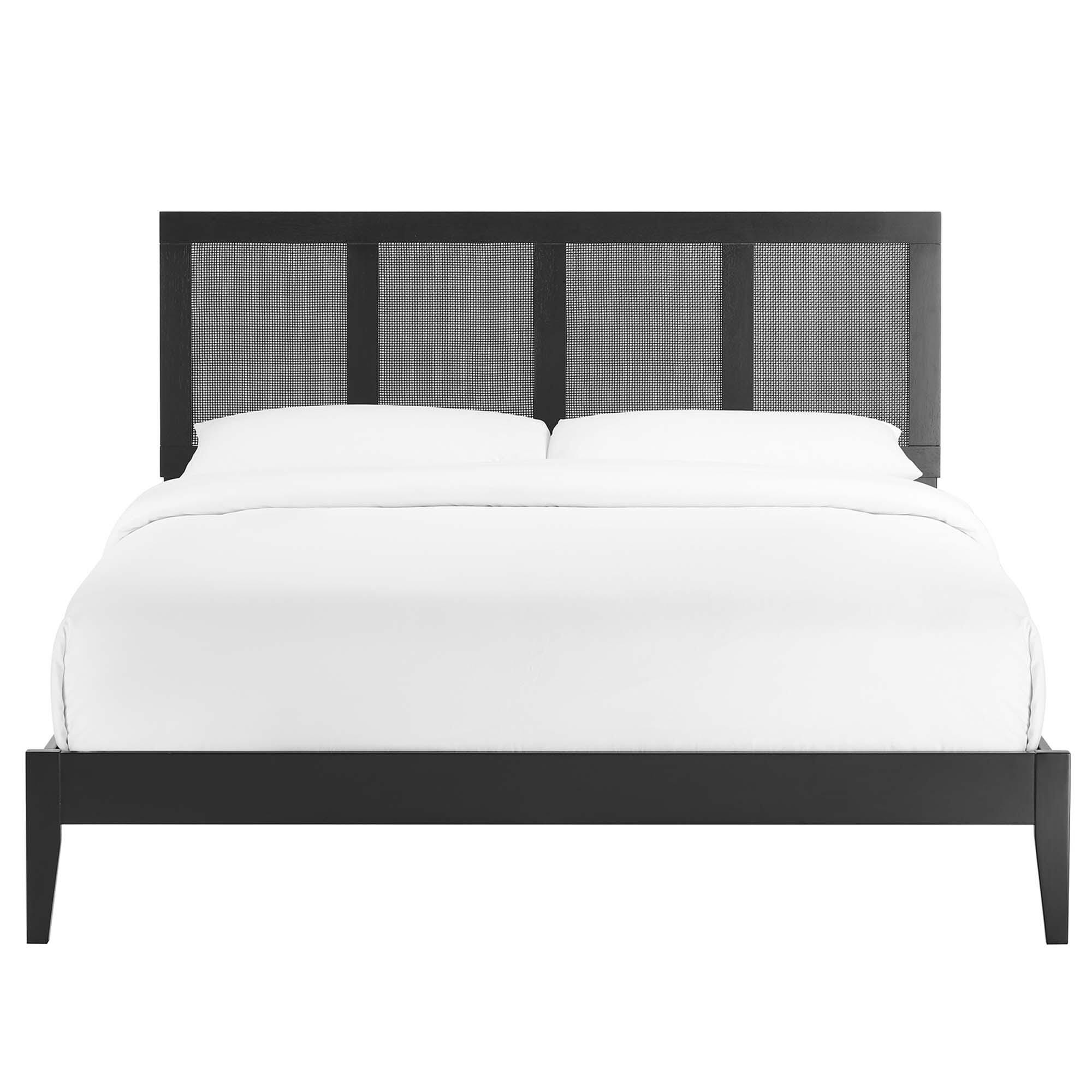 Modway Sirocco King Panel Platform Bed, Black, large