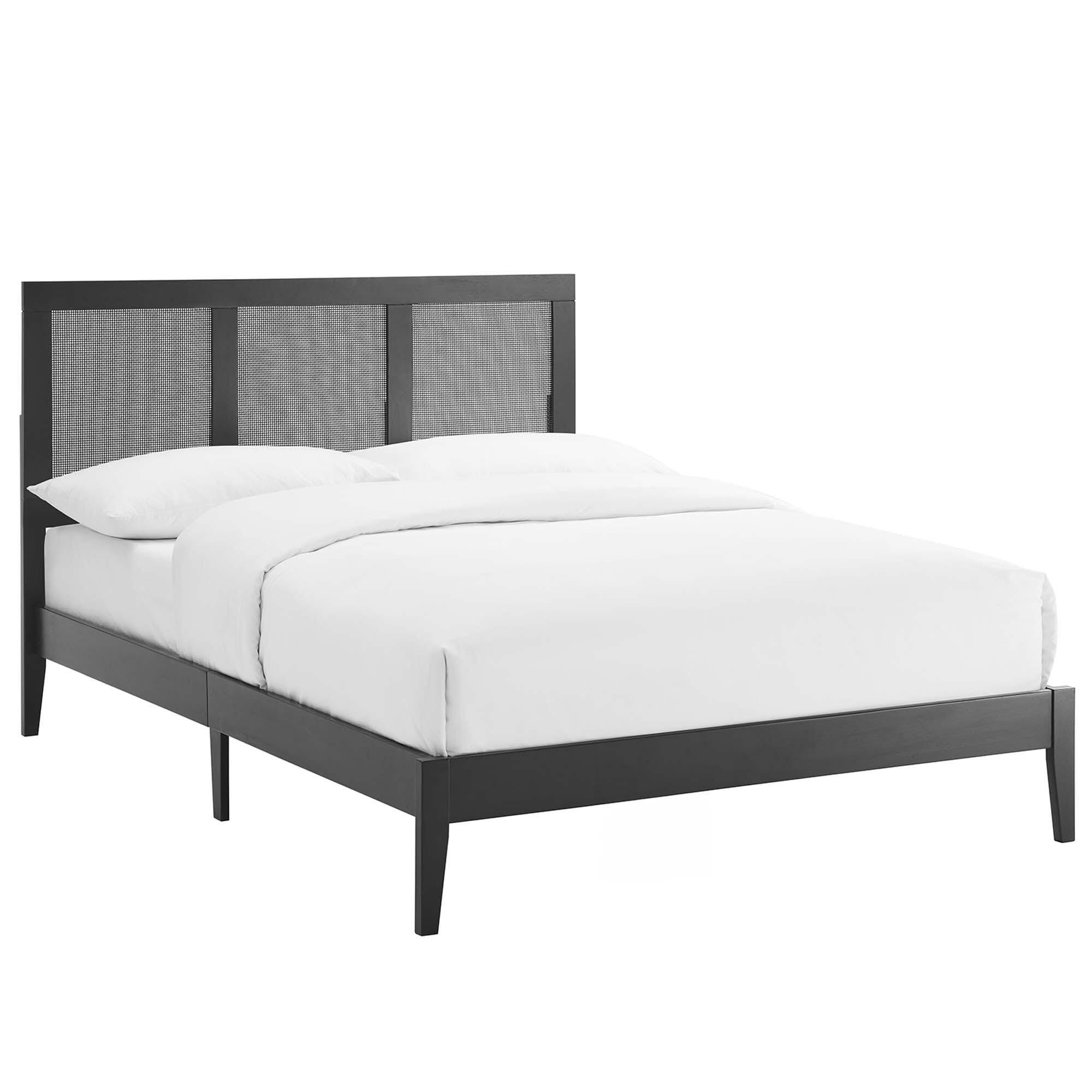 Modway Sirocco Full Panel Platform Bed, Black, large