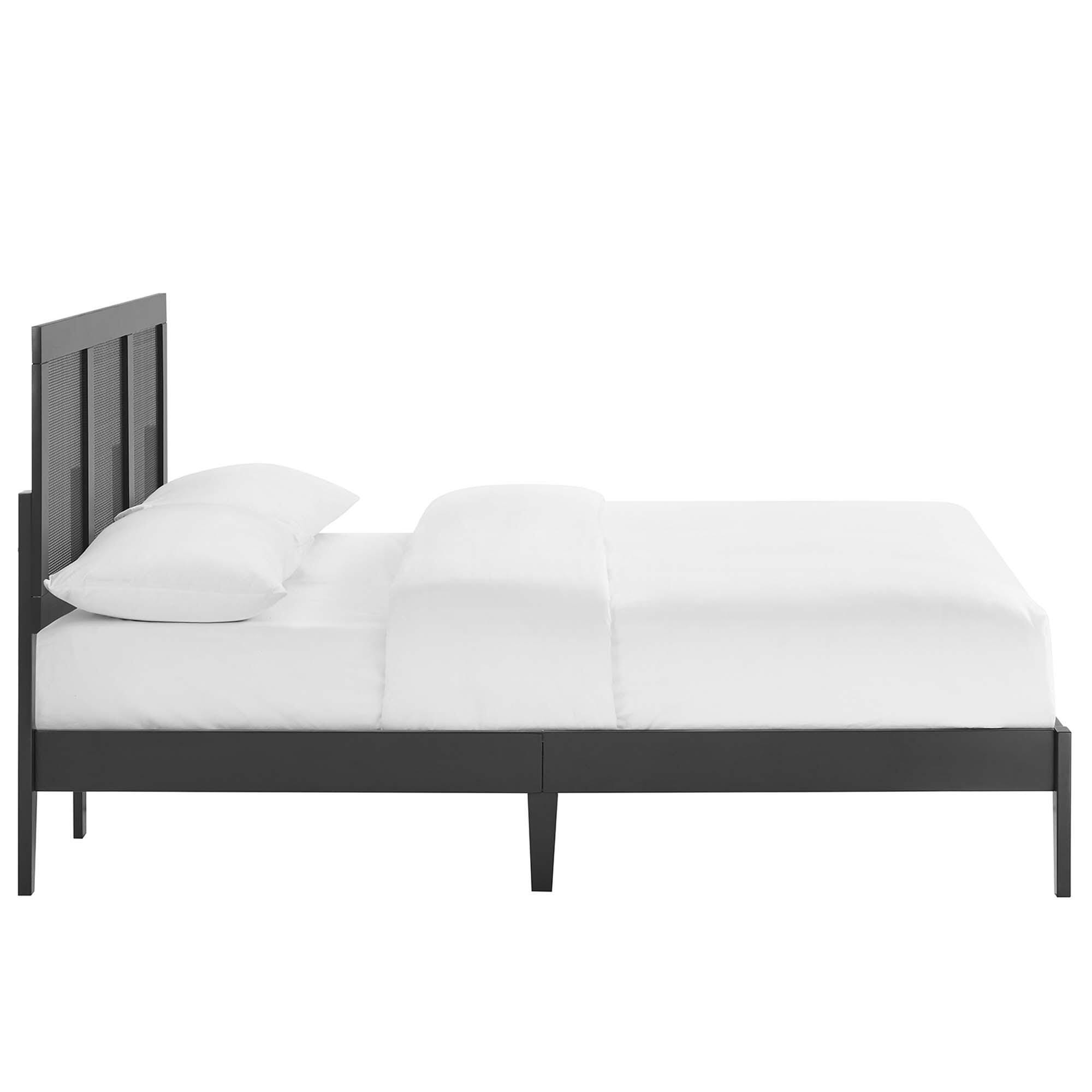 Modway Sirocco Full Panel Platform Bed, Black, large