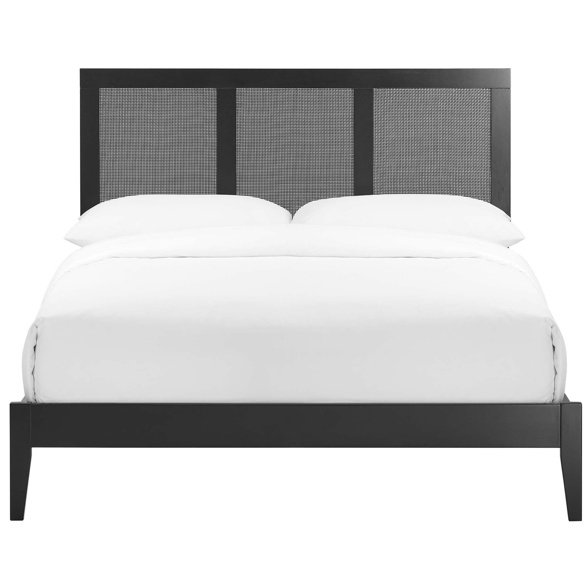 Modway Sirocco Full Panel Platform Bed, Black, large
