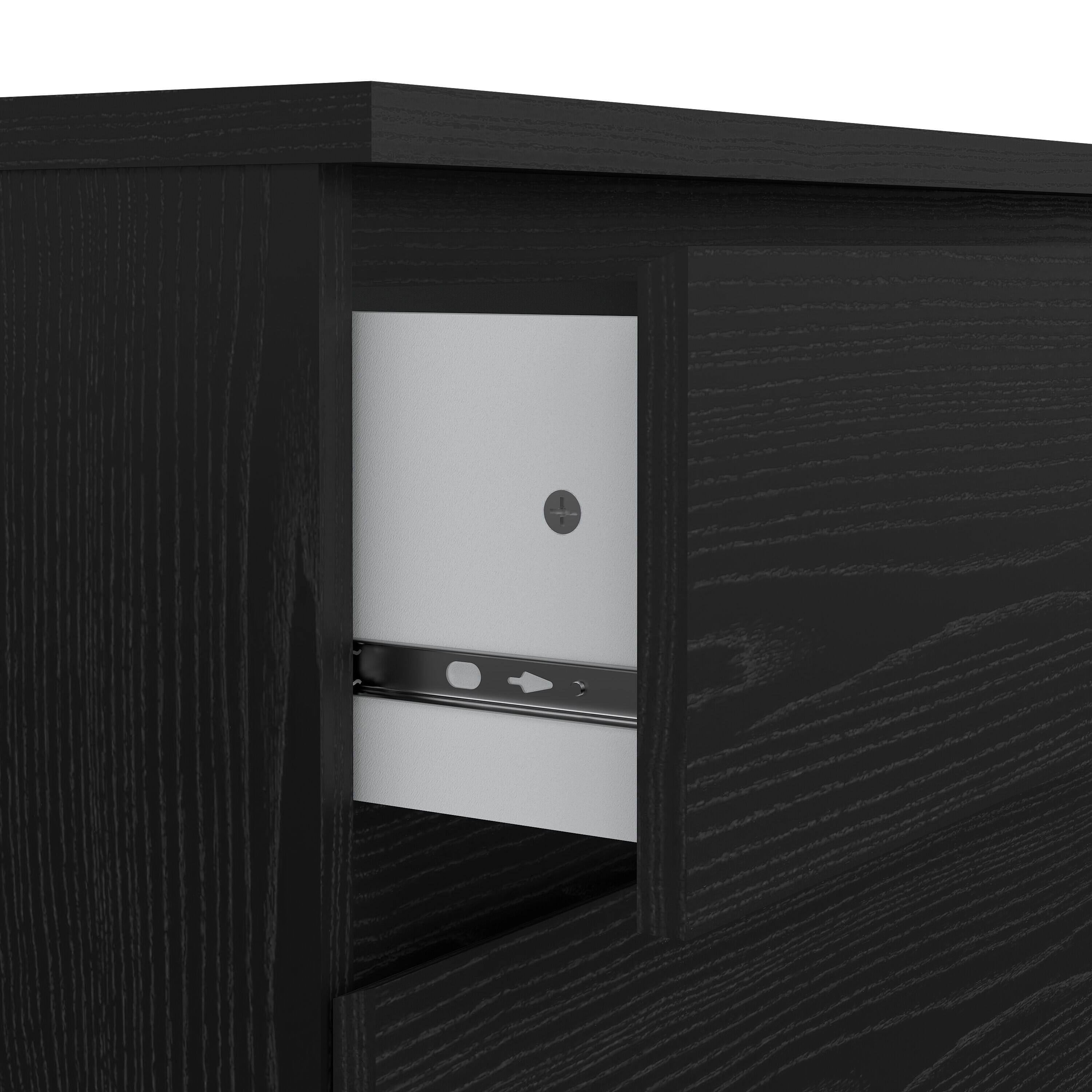 Tvilum Scottsdale 3 Drawer Chest of Drawers, Black Woodgrain, large