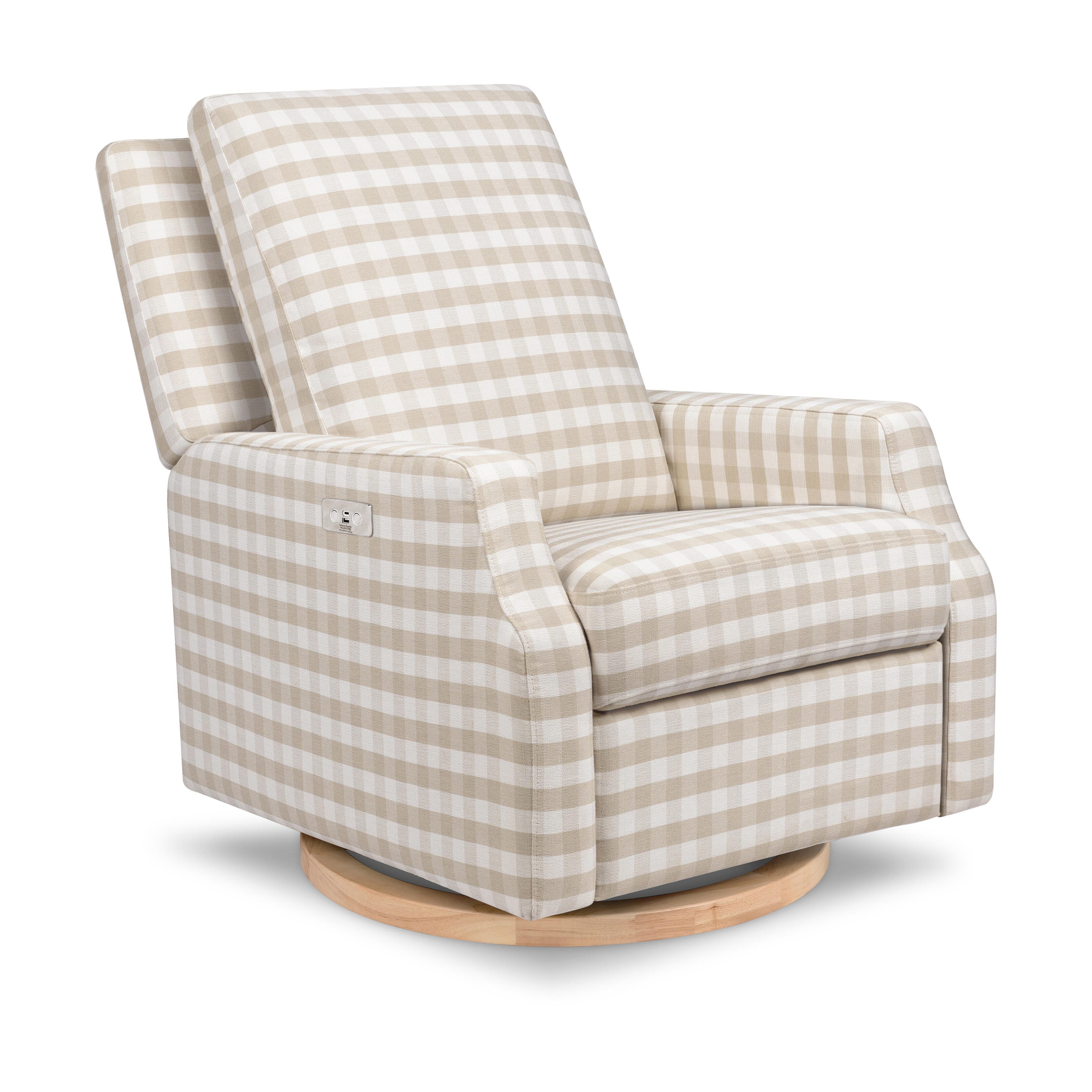 Namesake Crewe Power Recliner, Tan/Light Brown, large