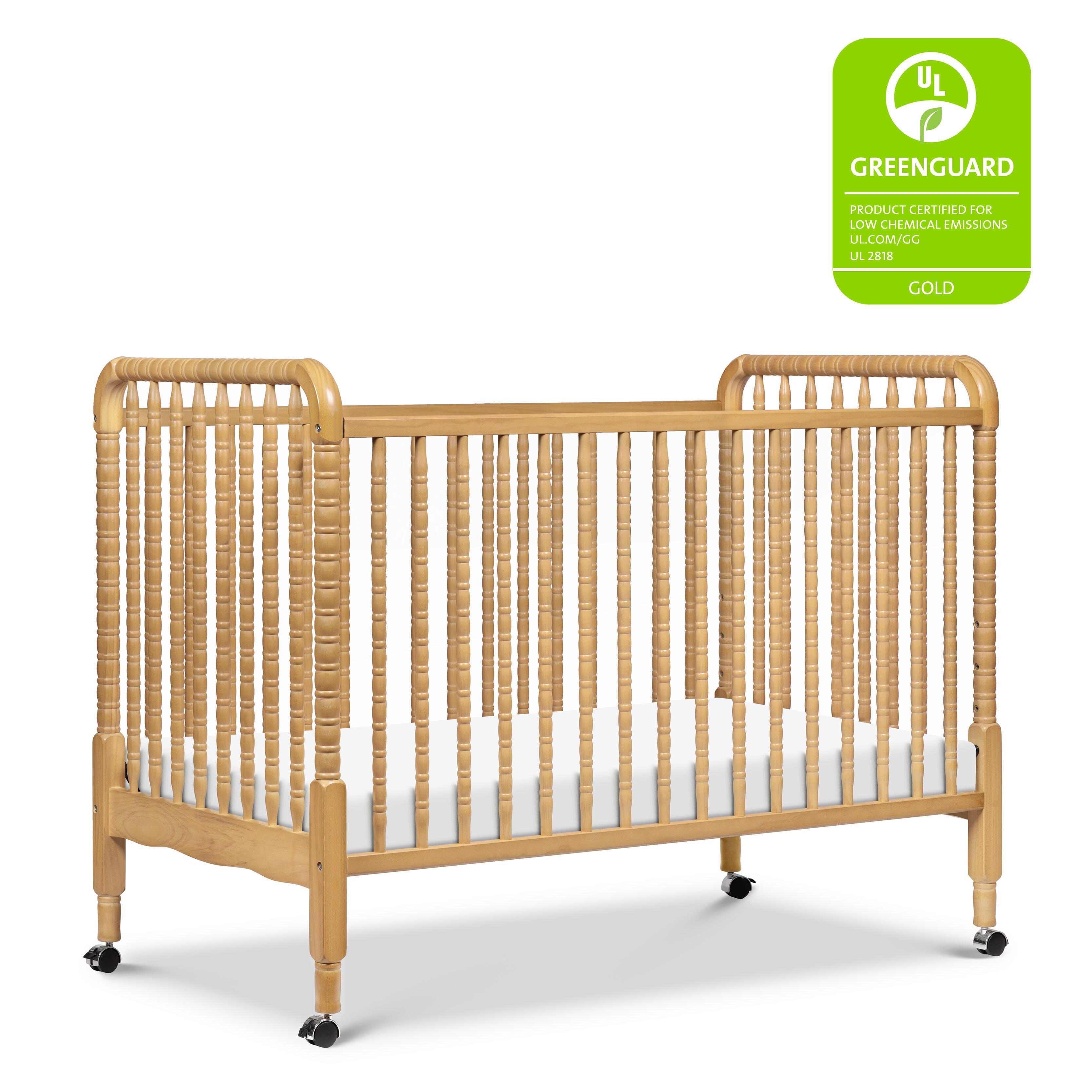 DaVinci Jenny Lind 3-in-1 Convertible Crib, Honey, large