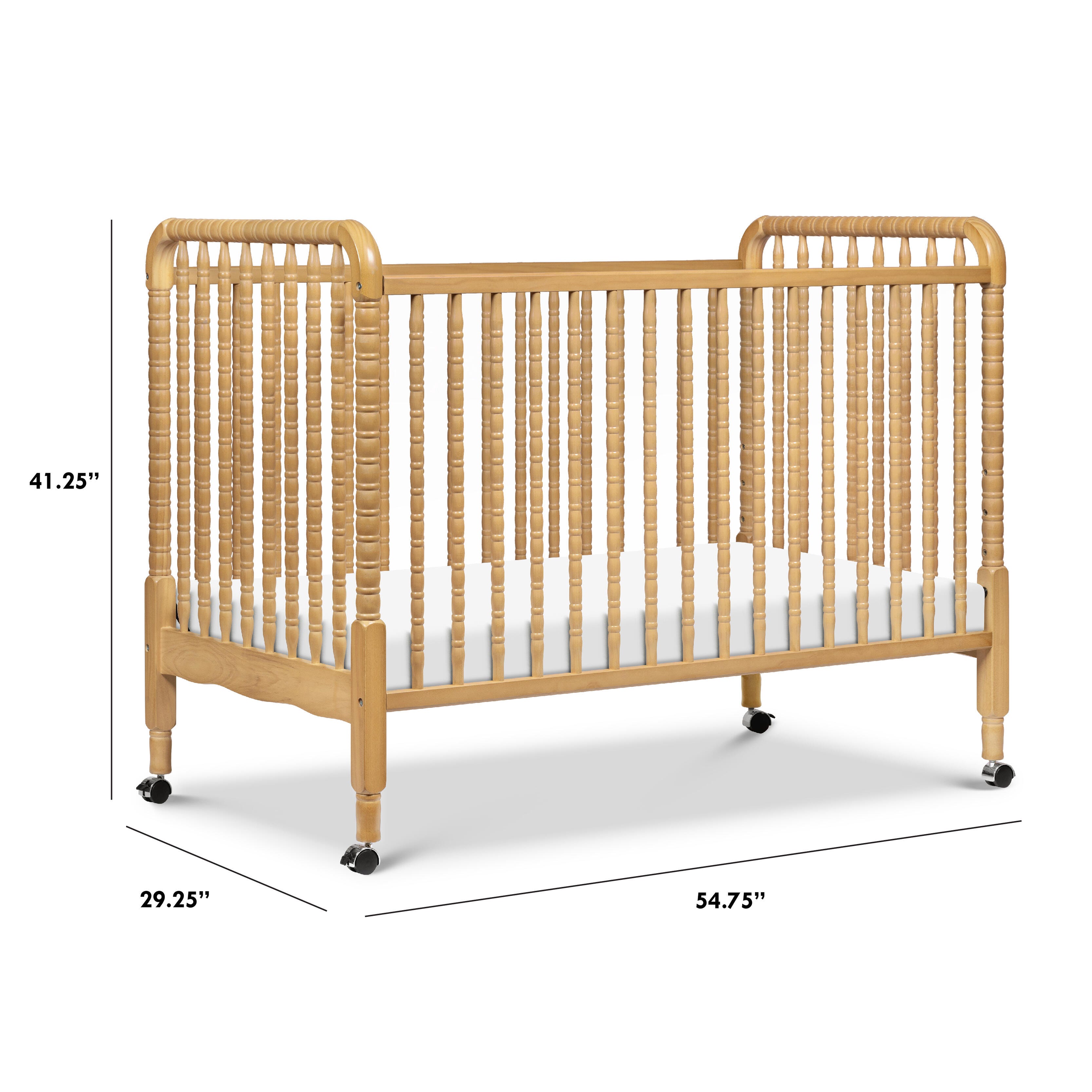 DaVinci Jenny Lind 3-in-1 Convertible Crib, Honey, large