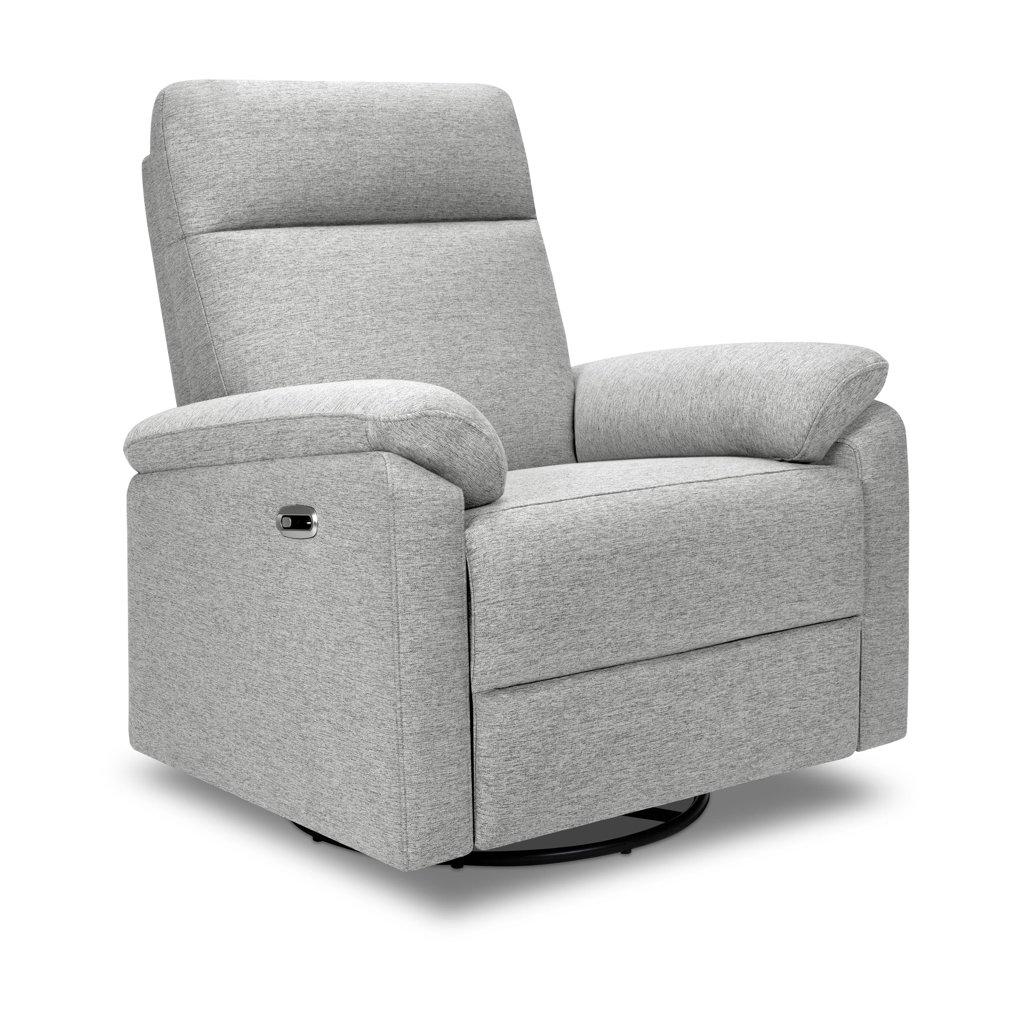 DaVinci Suzy Power Swivel Glider and Recliner, Frost Gray, large
