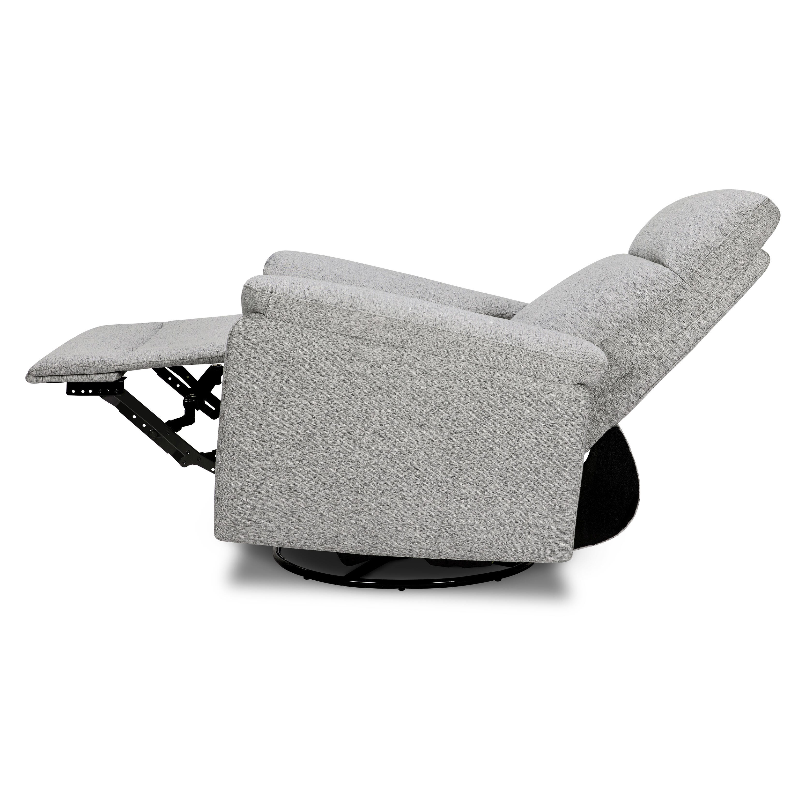 DaVinci Suzy Power Swivel Glider and Recliner, Frost Gray, large