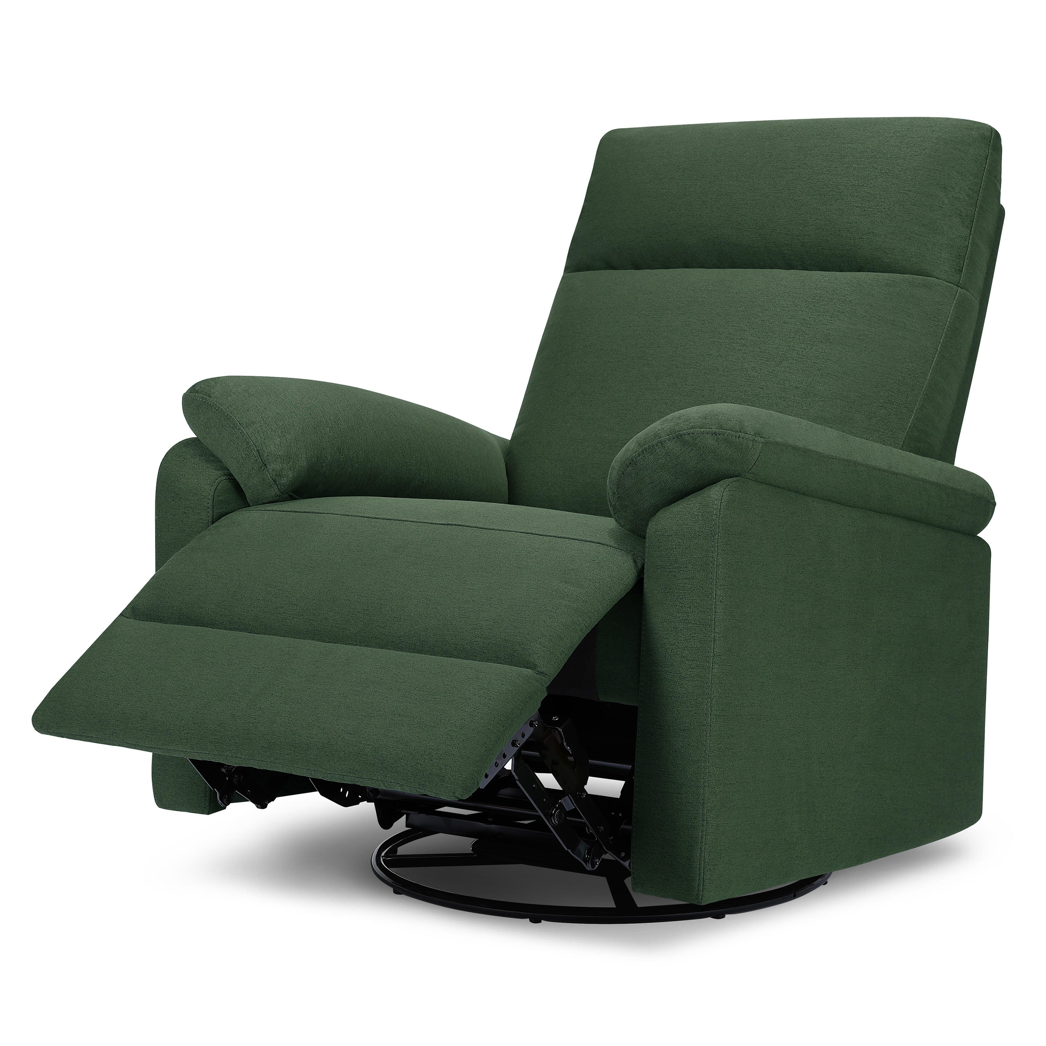DaVinci Suzy Power Swivel Glider and Recliner, Pine Green, large