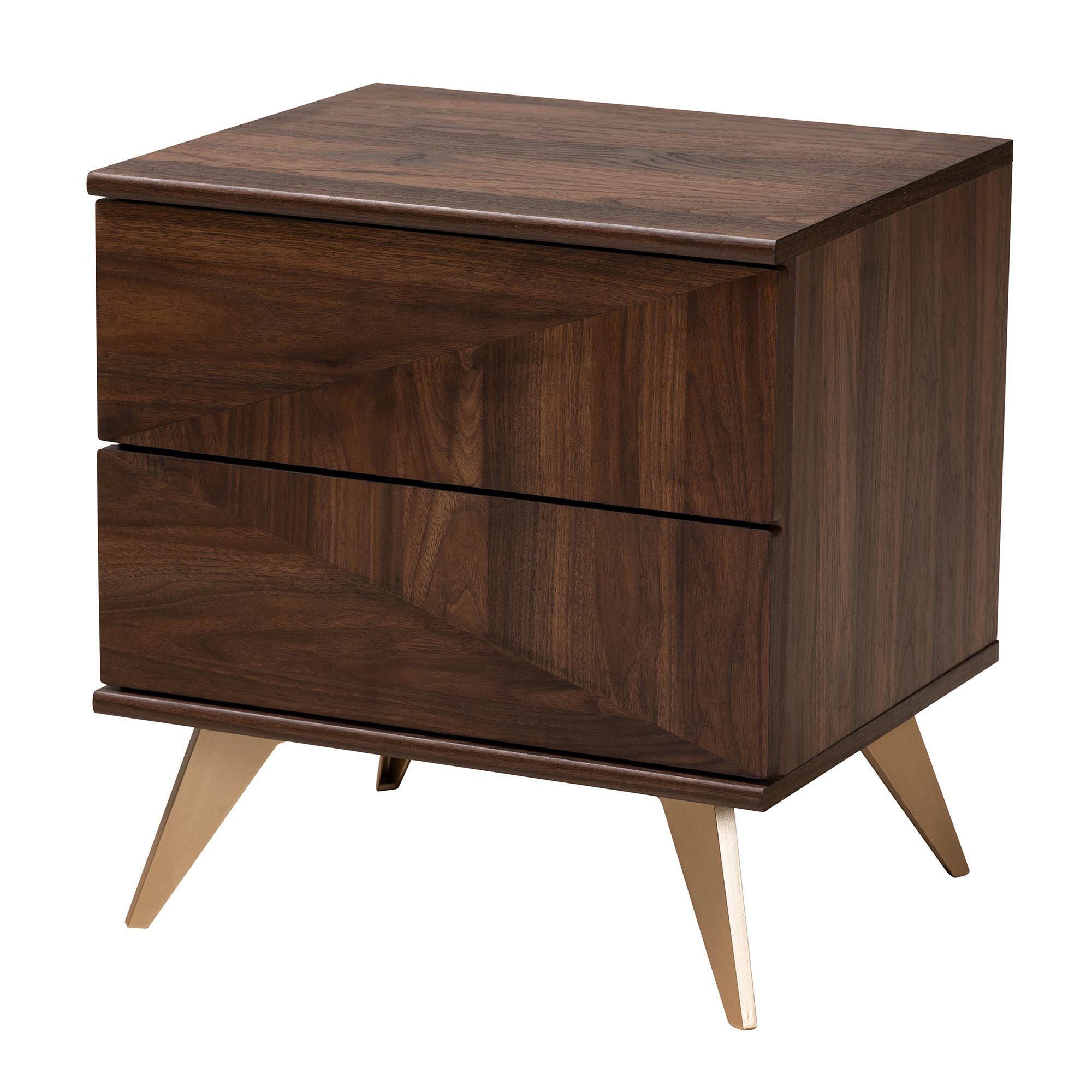 Baxton Studio Graceland 19" Nightstand, , large