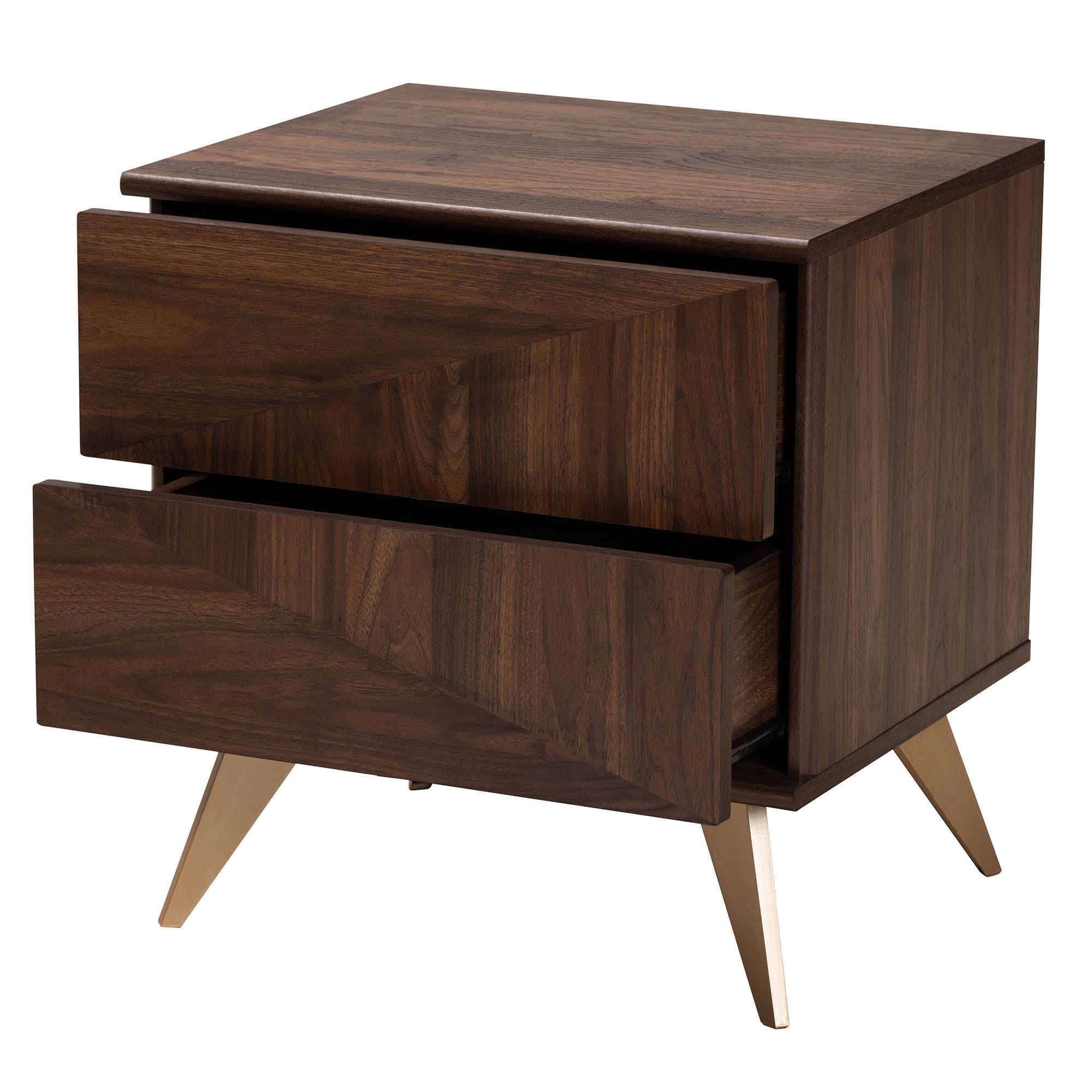 Baxton Studio Graceland 19" Nightstand, , large