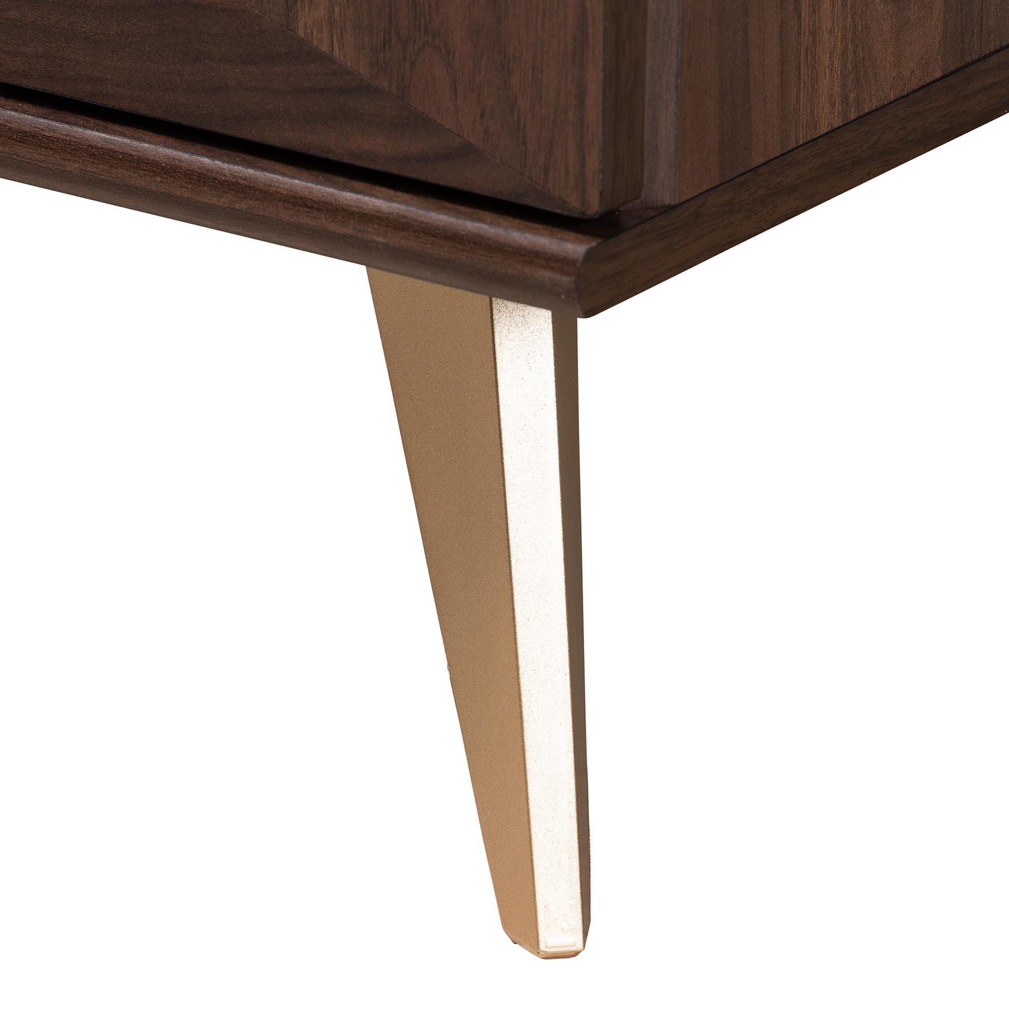 Baxton Studio Graceland 19" Nightstand, , large