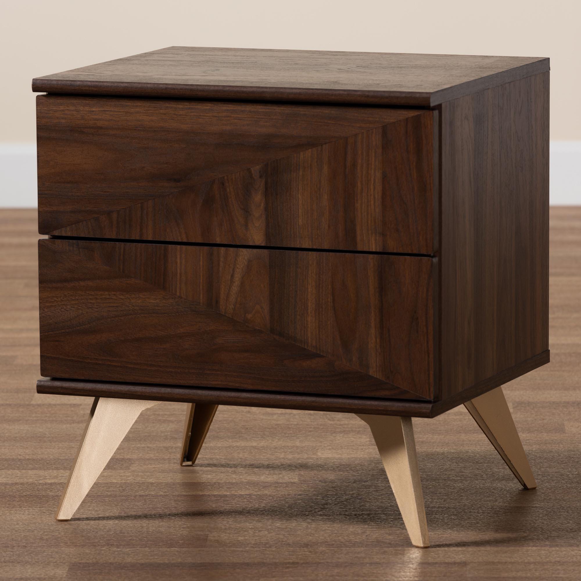 Baxton Studio Graceland 19" Nightstand, , large