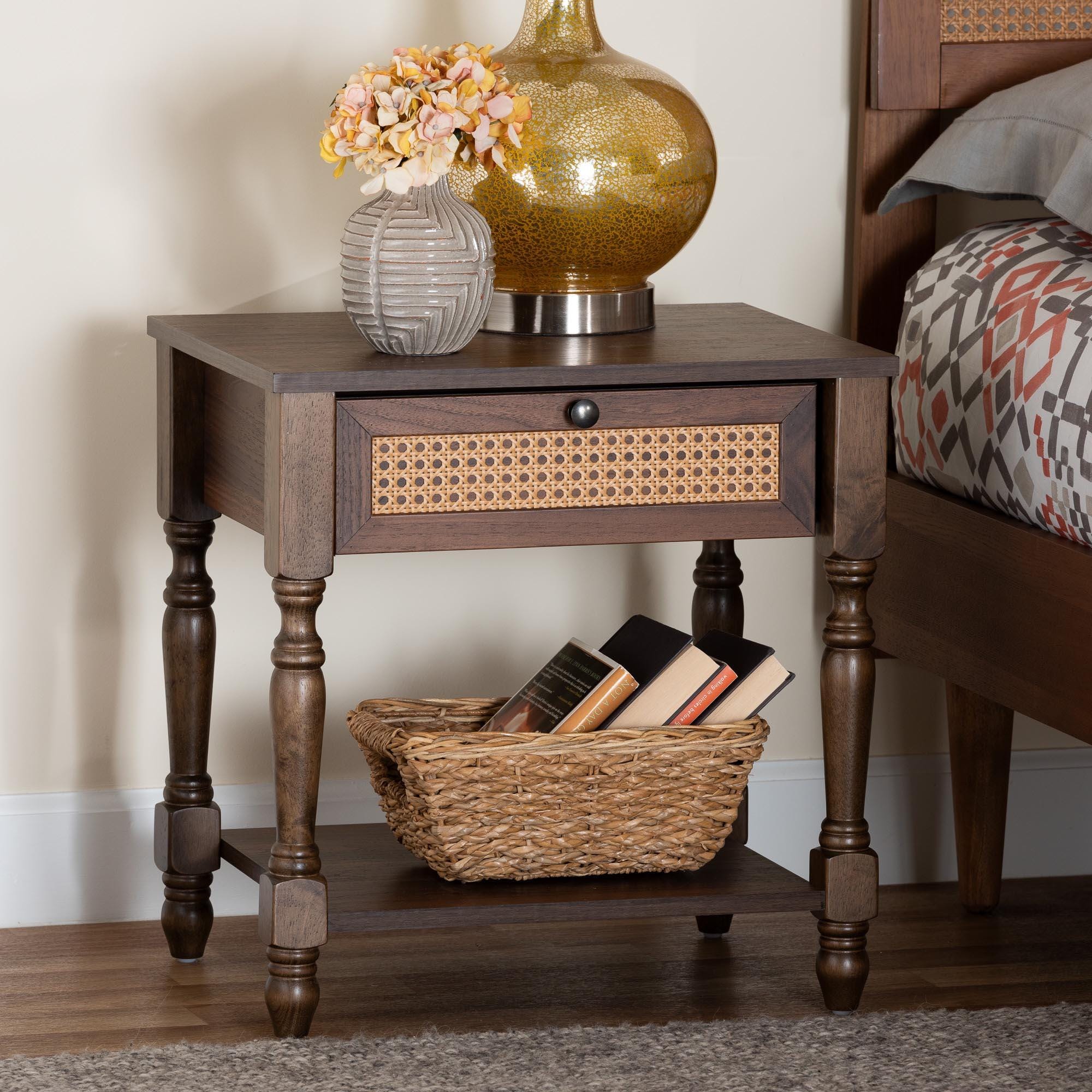 Baxton Studio Roden 20" Nightstand, , rollover