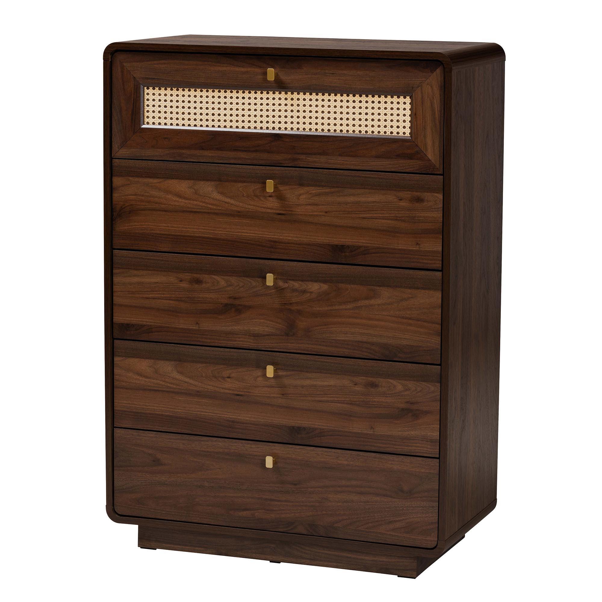 Baxton Studio Jenibelle 32" 5-Drawer Chest, , large