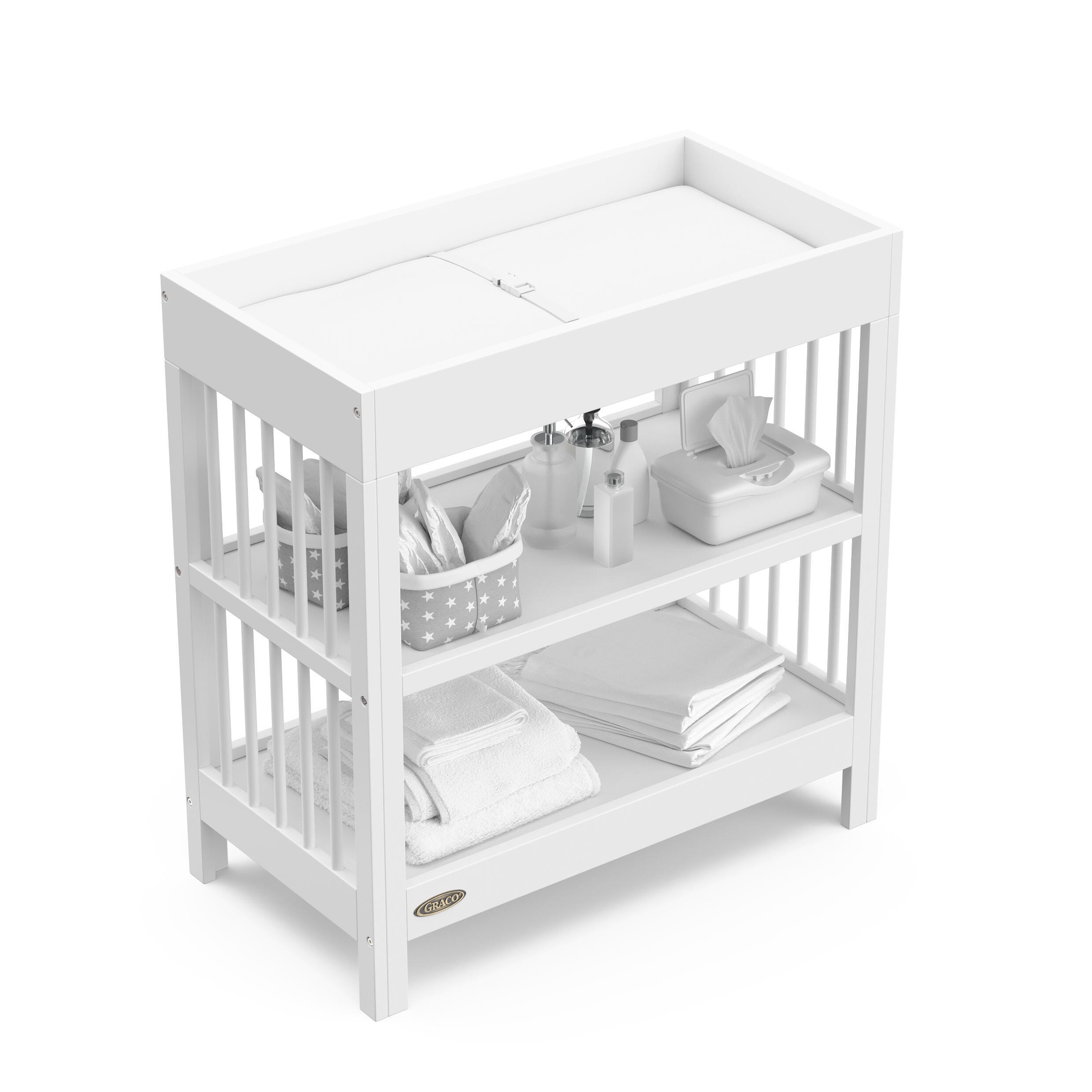Graco Teddi Changing Table, White, large