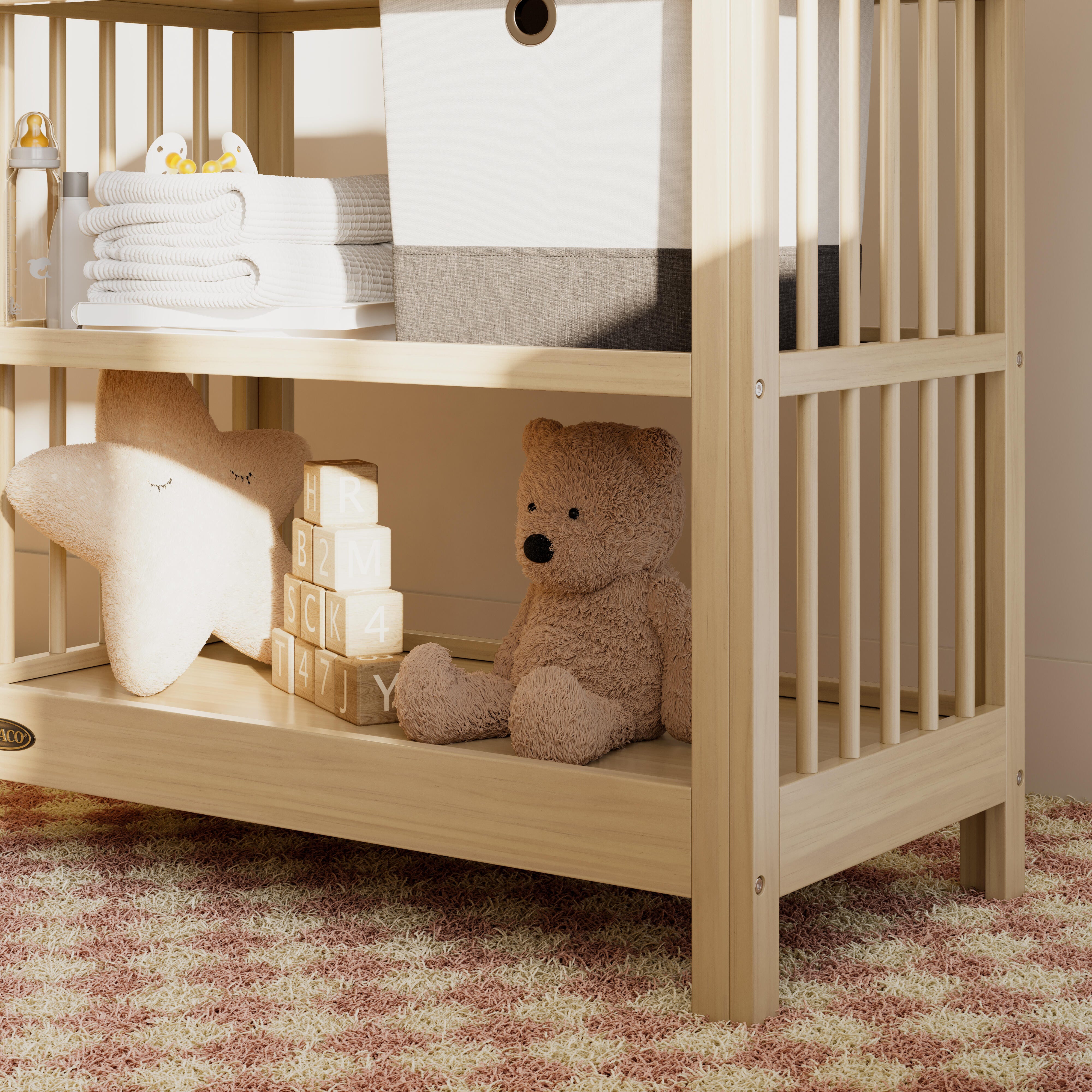 Graco Teddi Changing Table, Driftwood, large