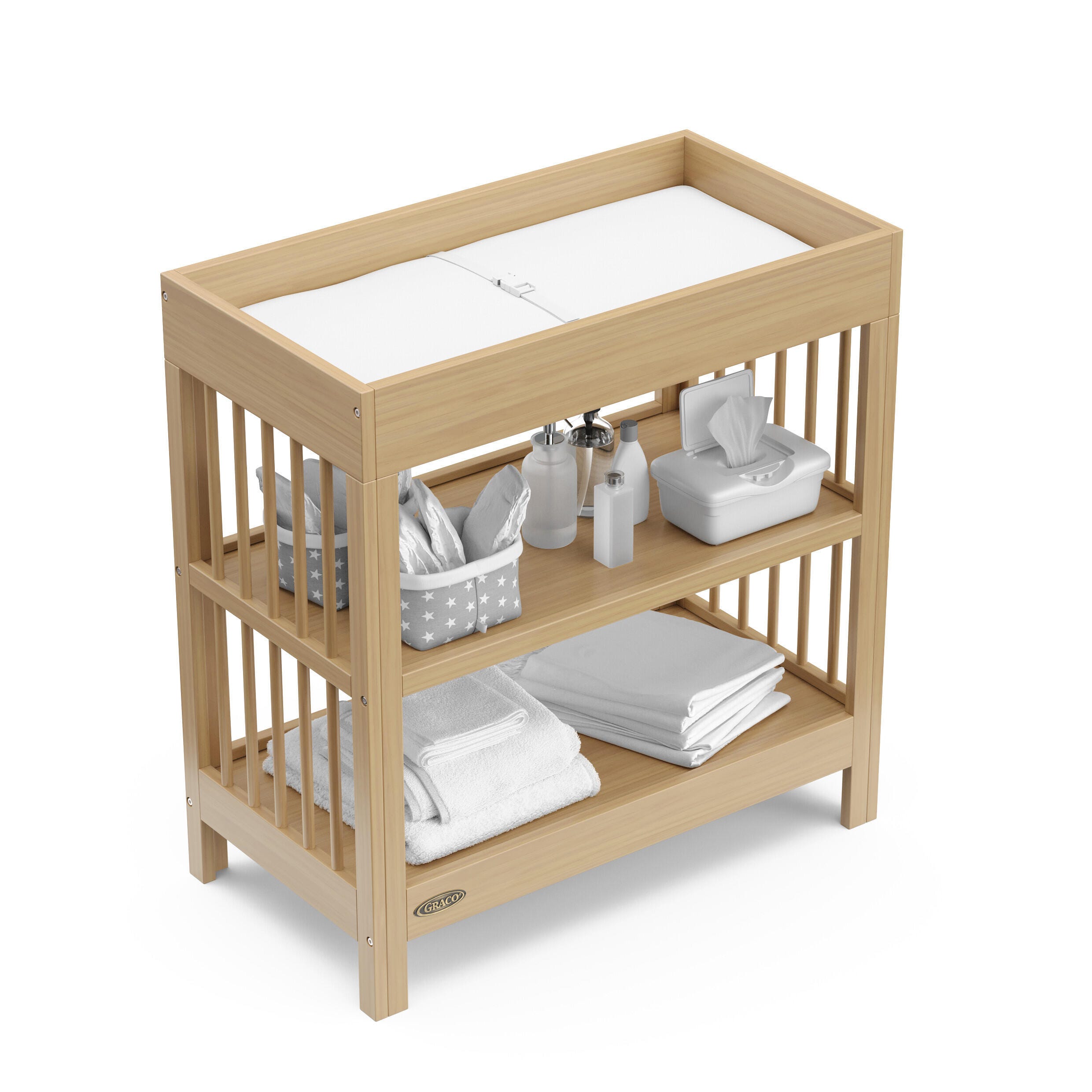 Graco Teddi Changing Table, Driftwood, large