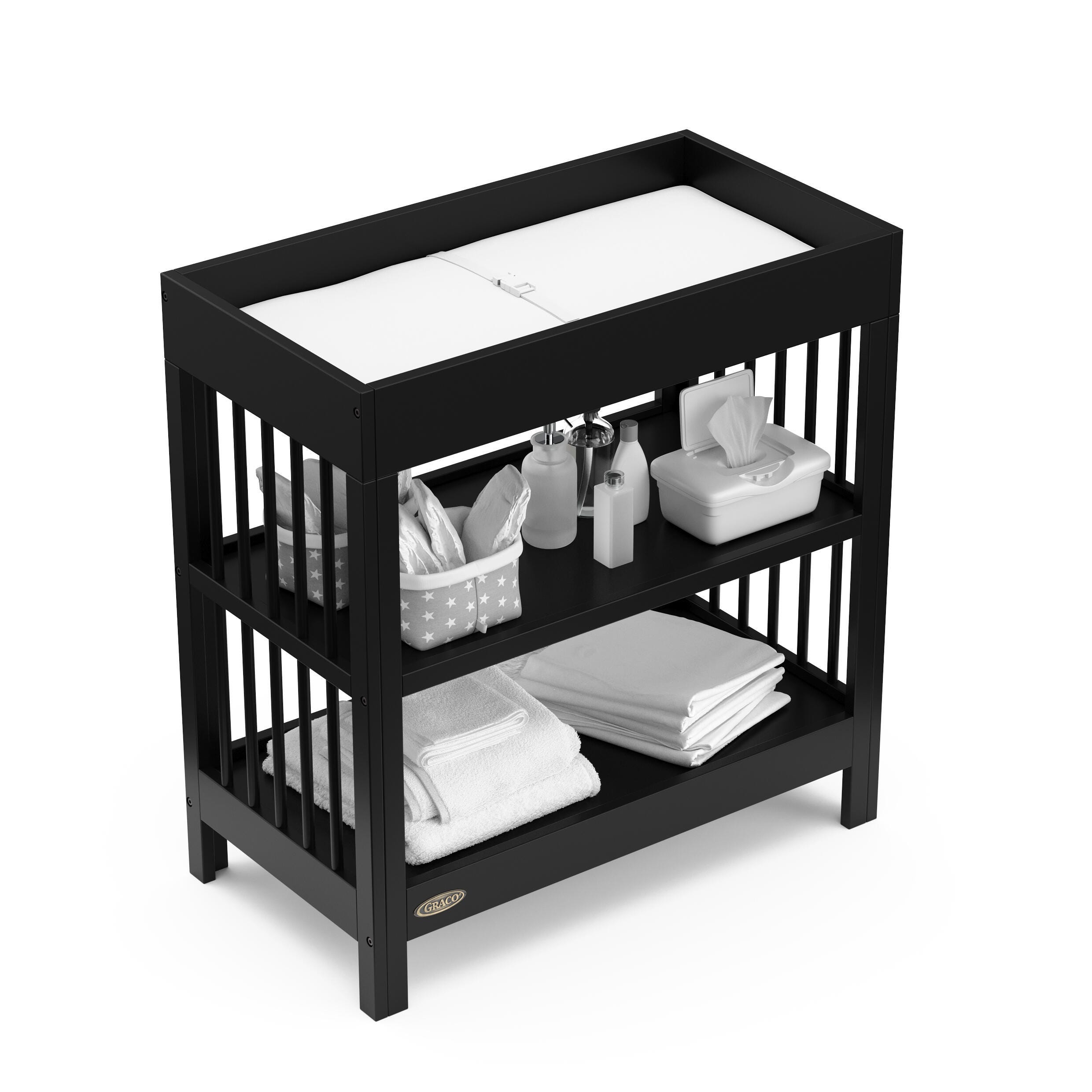 Graco Teddi Changing Table, Black, large