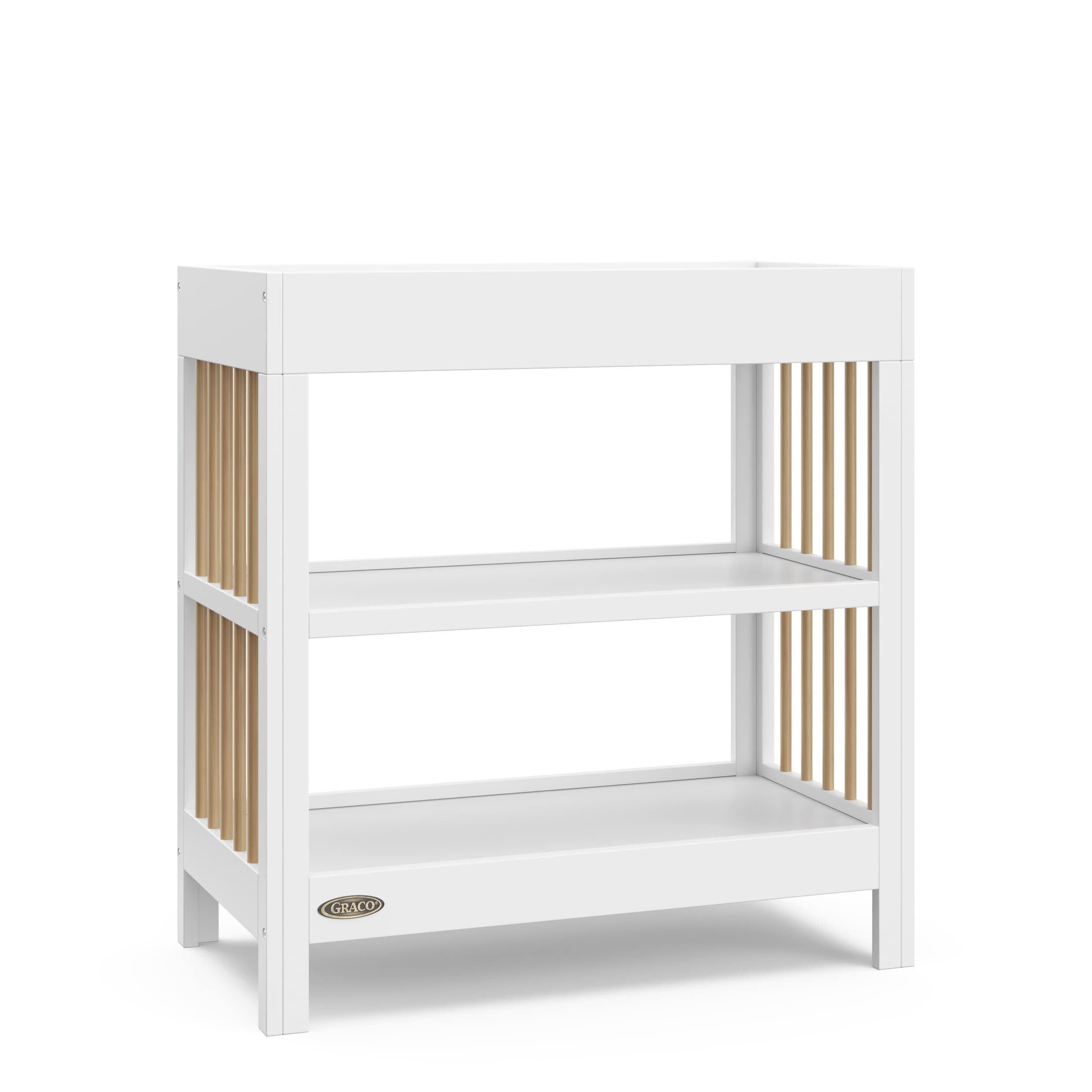 Graco Teddi Changing Table, White/Driftwood, large