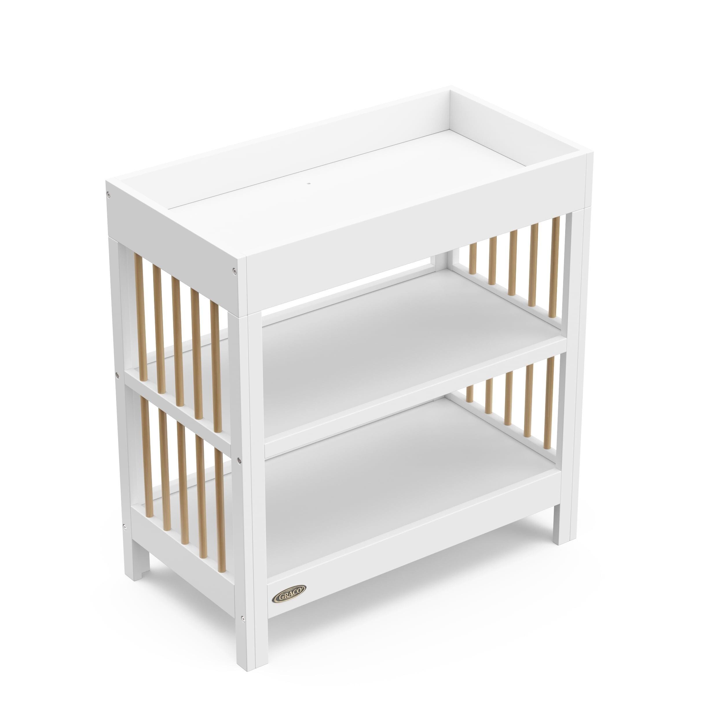 Graco Teddi Changing Table, White/Driftwood, large