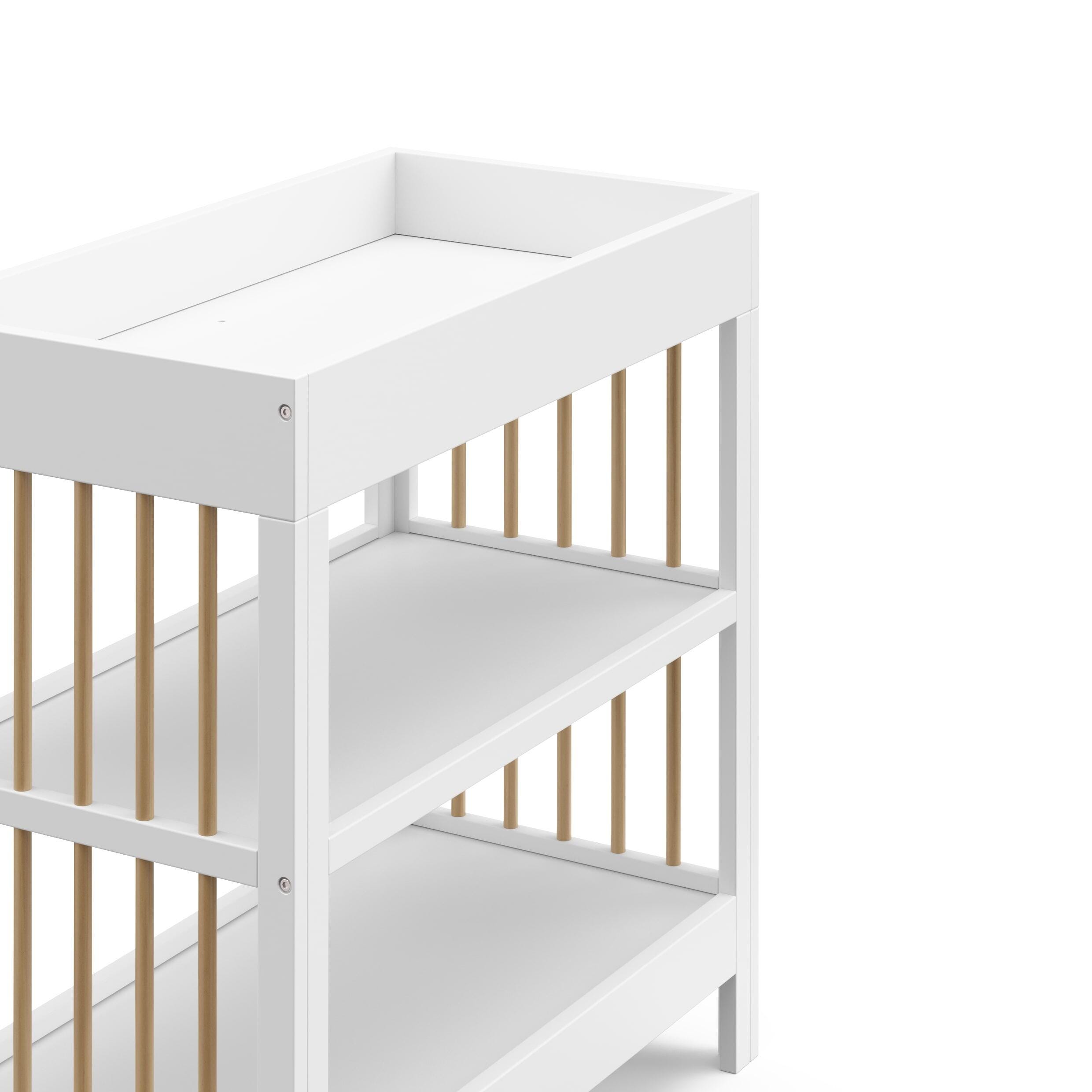 Graco Teddi Changing Table, White/Driftwood, large