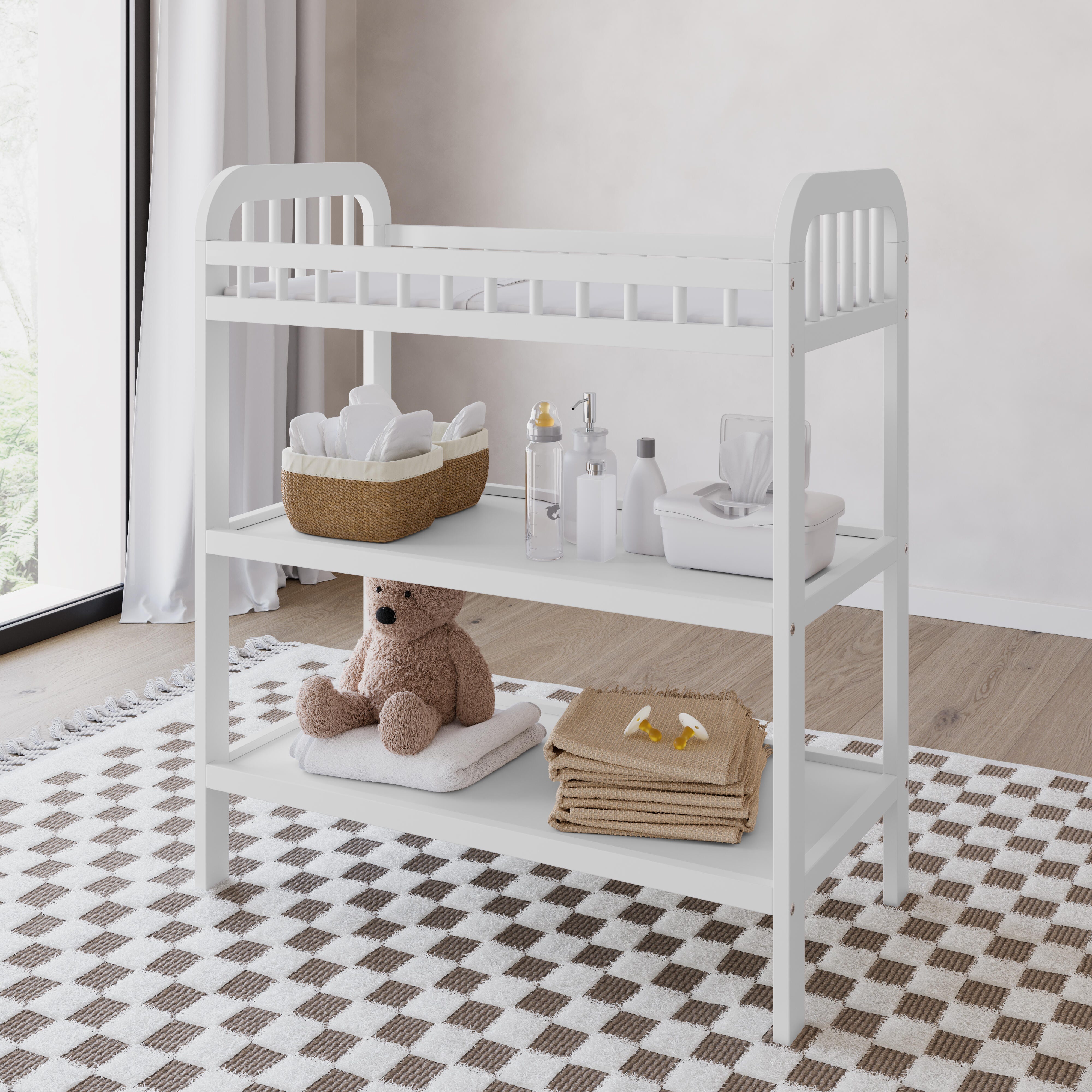 Storkcraft Pasadena Changing Table, White, large