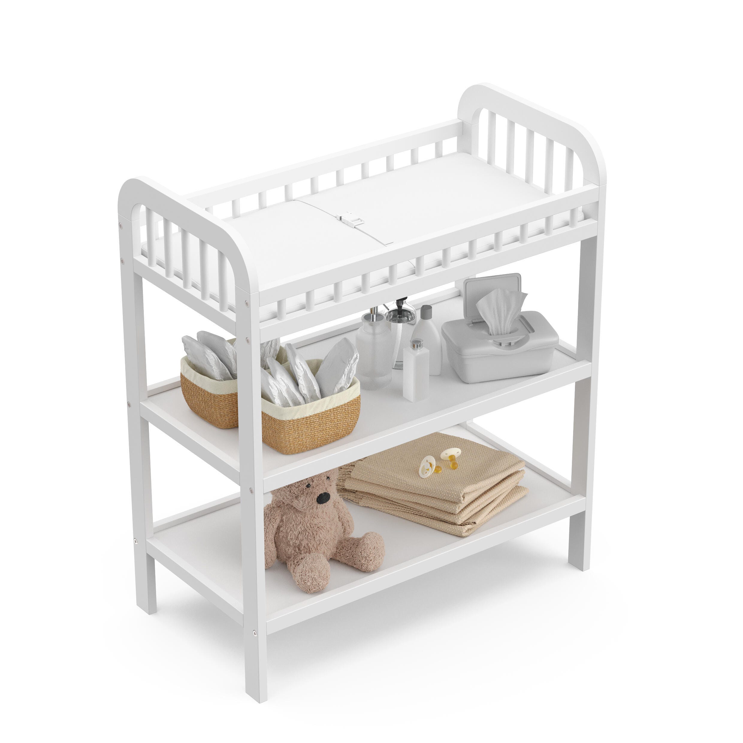 Storkcraft Pasadena Changing Table, White, large