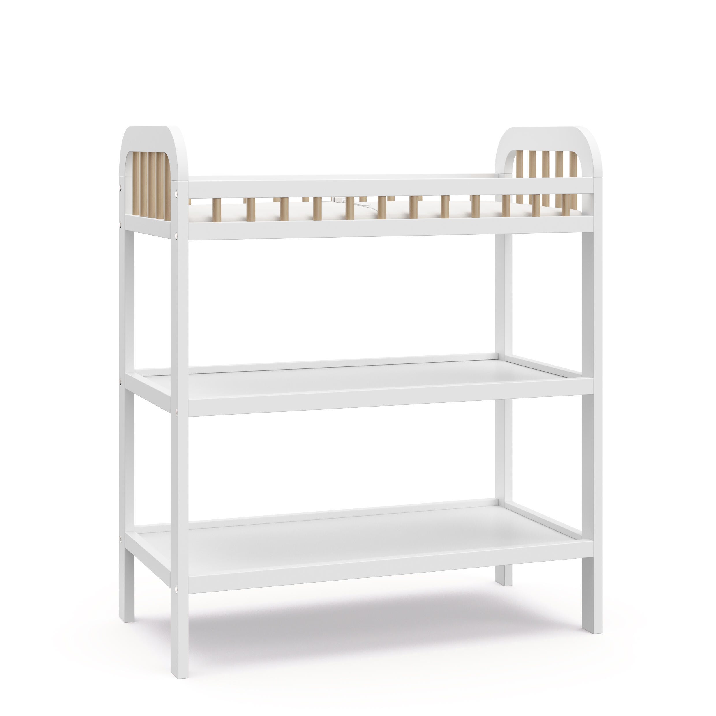 Storkcraft Pasadena Changing Table, White/Driftwood, large