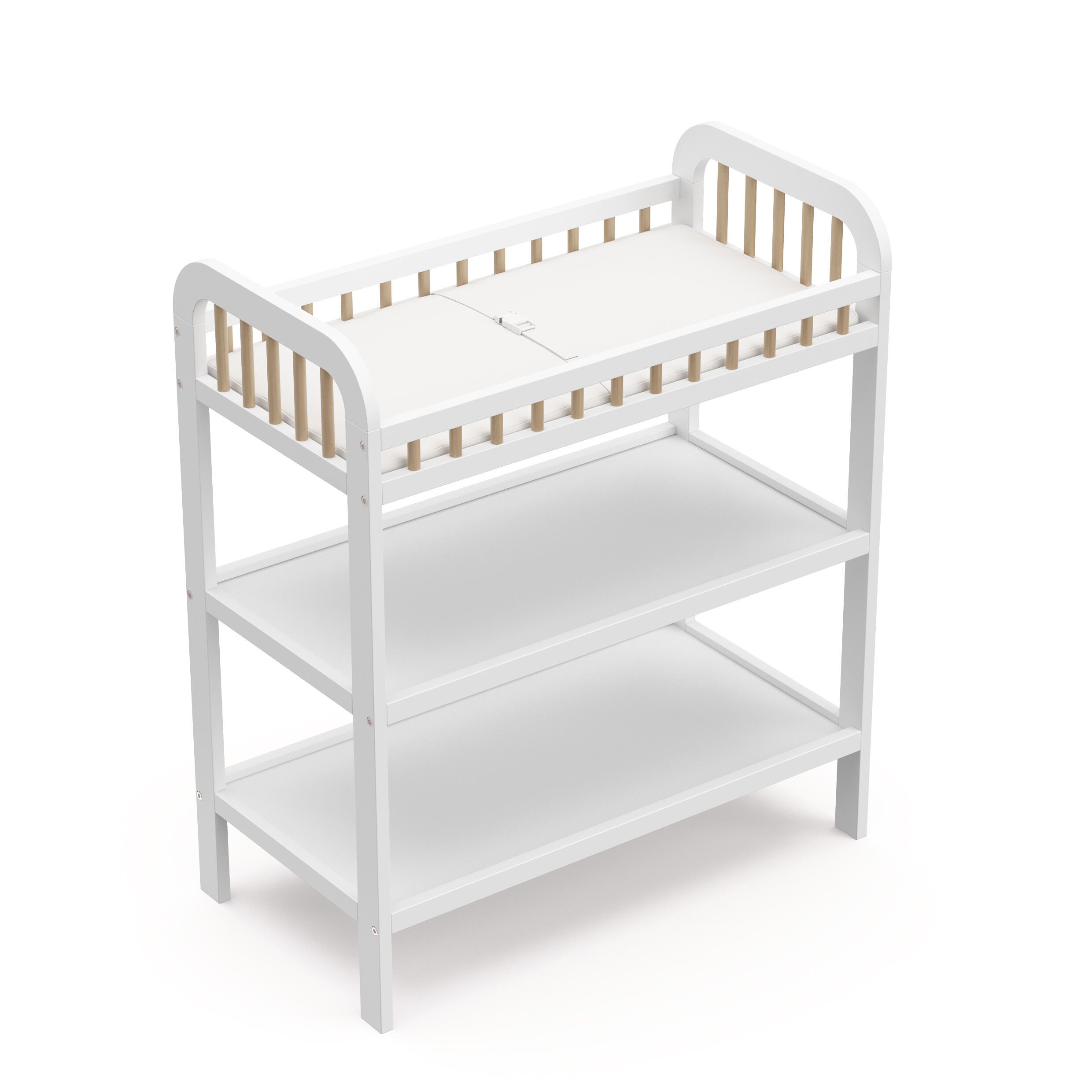 Storkcraft Pasadena Changing Table, White/Driftwood, large