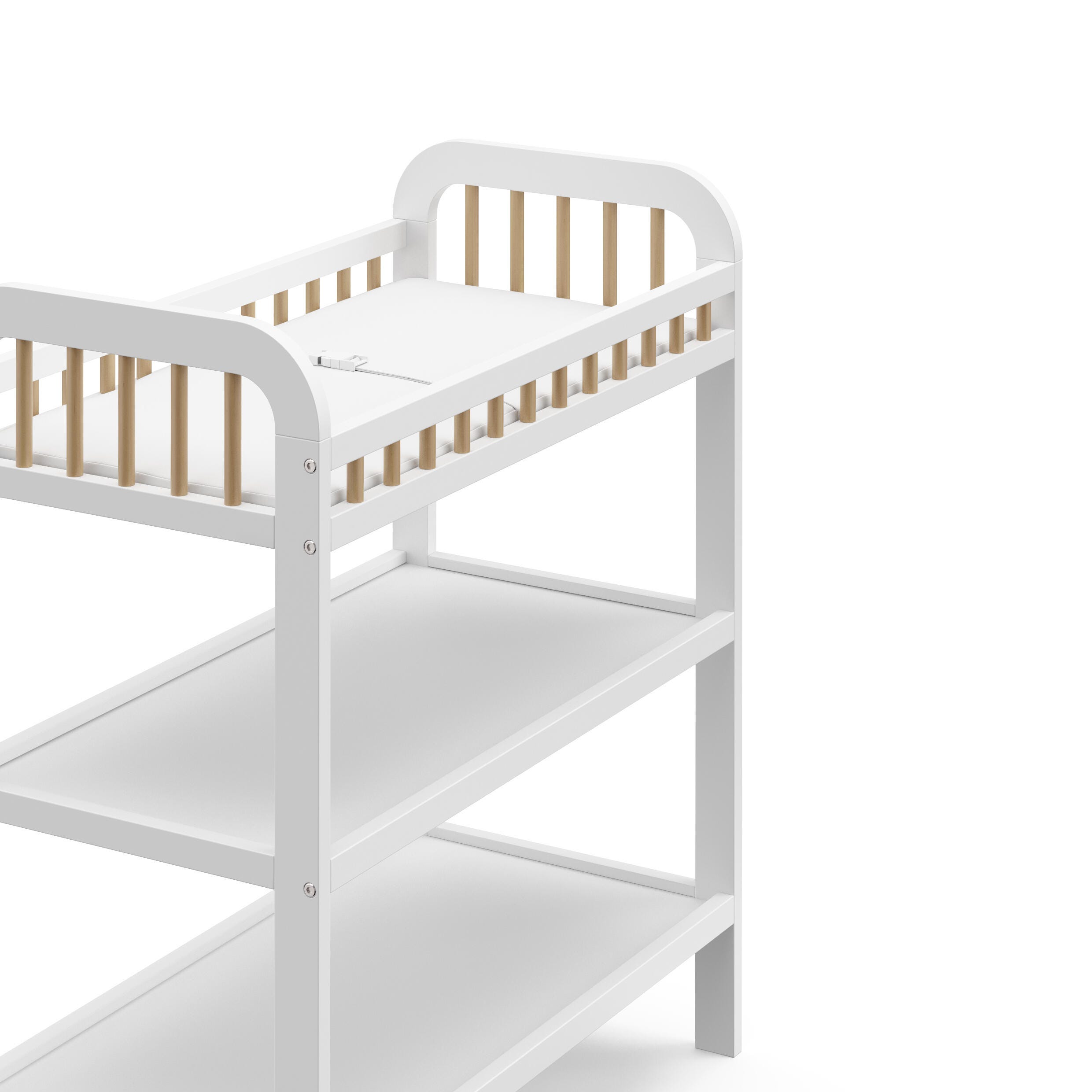 Storkcraft Pasadena Changing Table, White/Driftwood, large