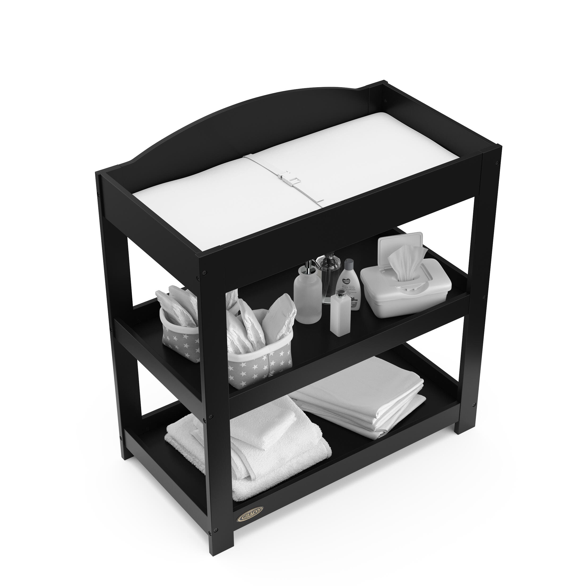Graco Customizabe Changing Table, Black, large