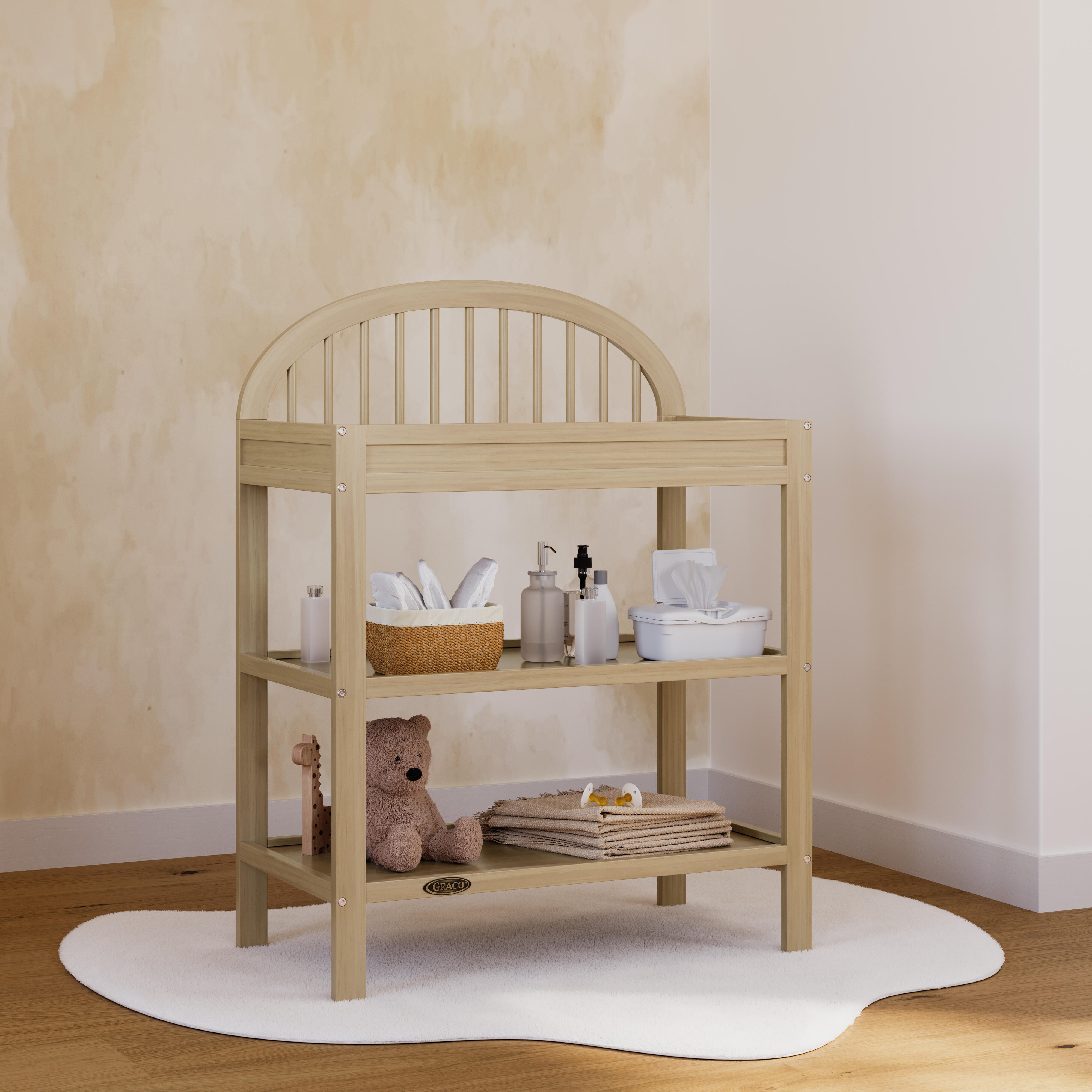 Graco Olivia Changing Table, Driftwood, large