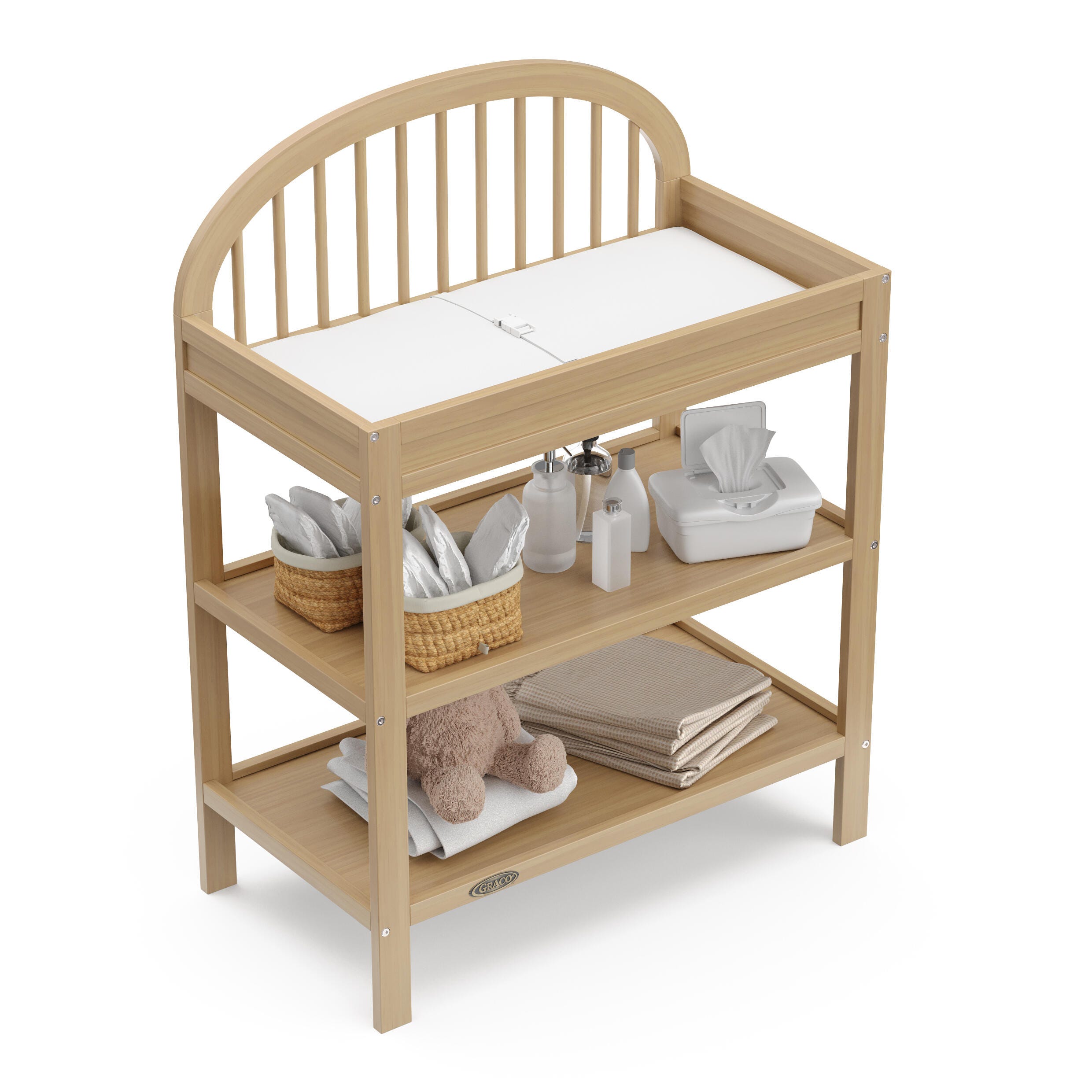 Graco Olivia Changing Table, Driftwood, large