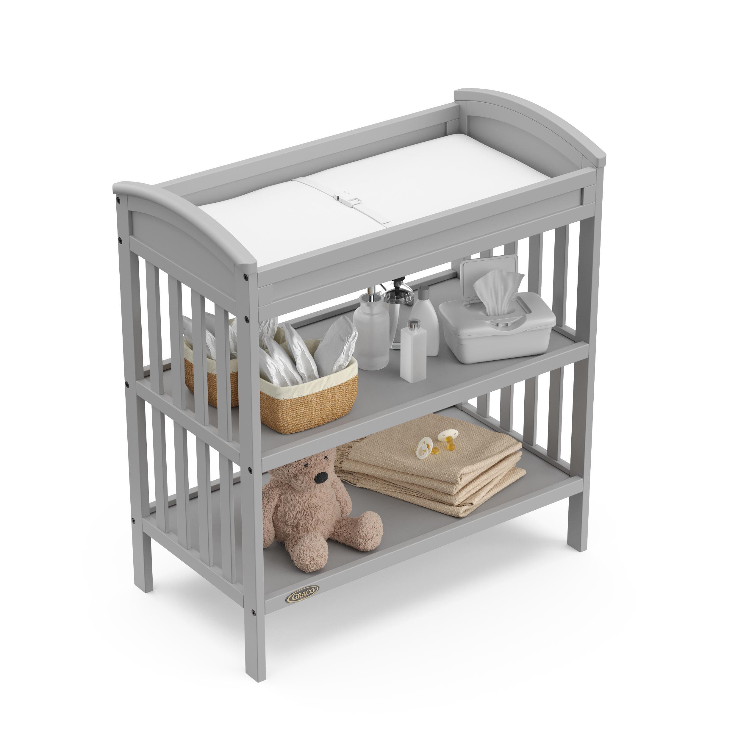 Graco Benton Changing Table, Pebble Gray, large
