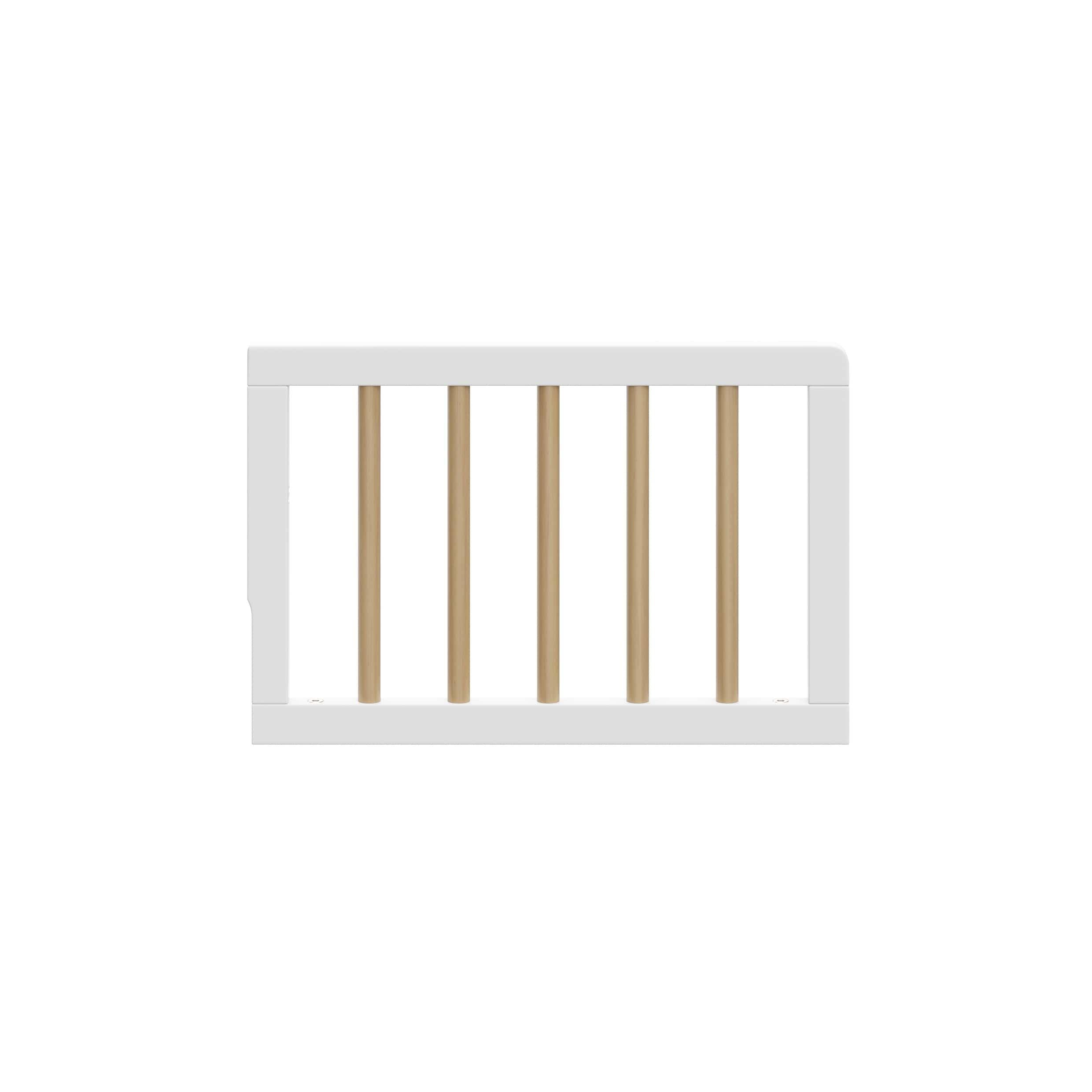 Graco Toddler Safety Guardrail (Dowels), White/Driftwood, large