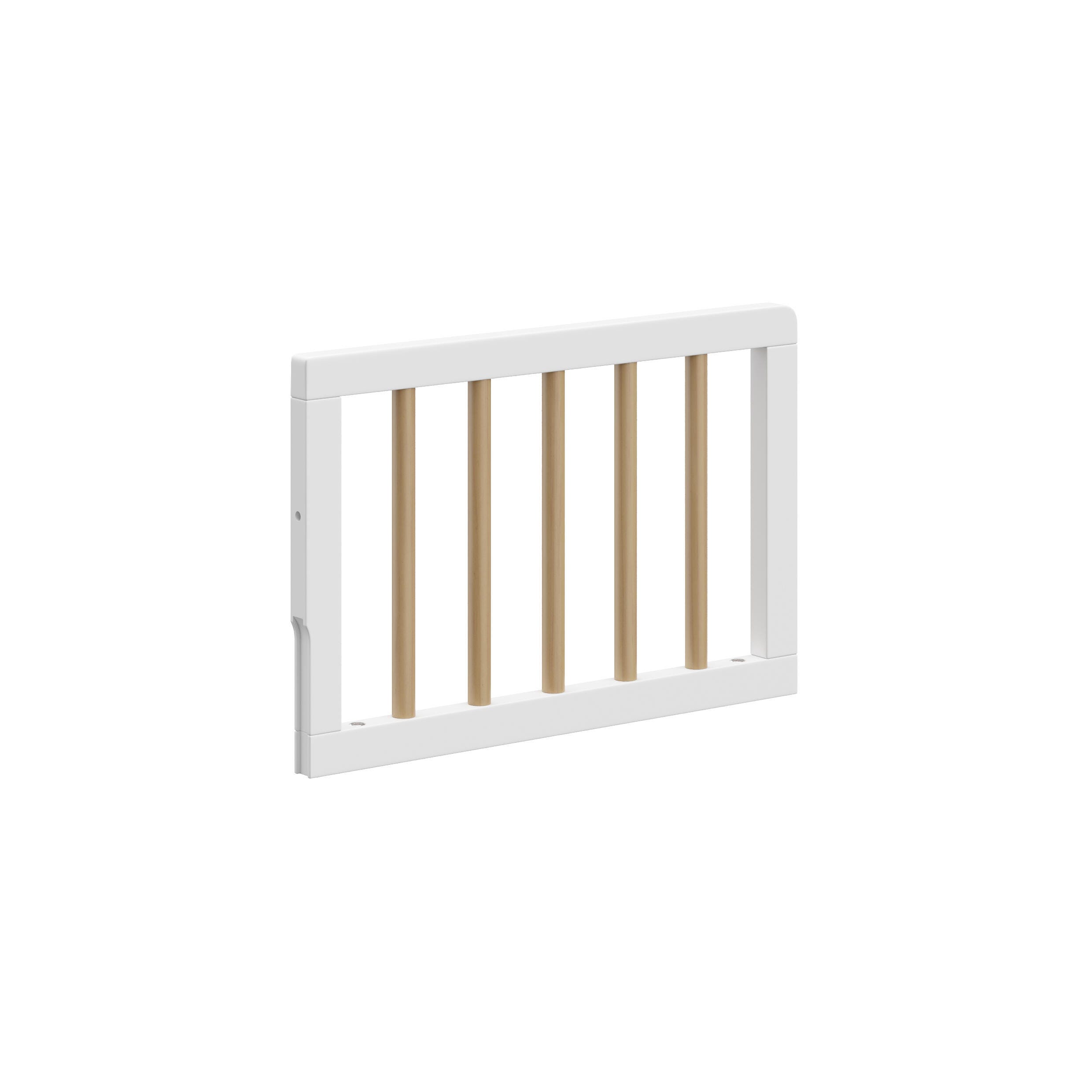 Graco Toddler Safety Guardrail (Dowels), White/Driftwood, large