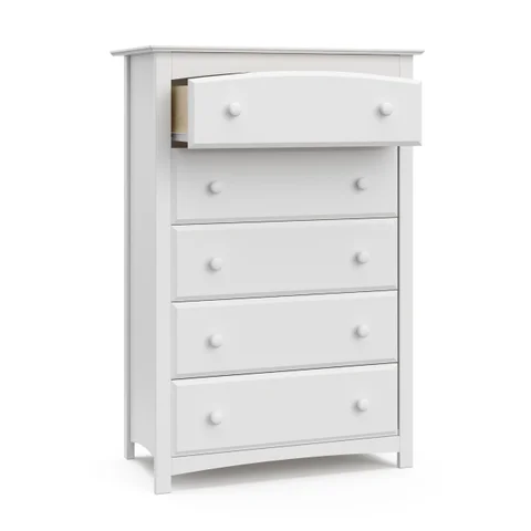 storkcraft kenton 5 drawer dresser grey Storkcraft Kenton 5 Drawer Kids Dresser Gray