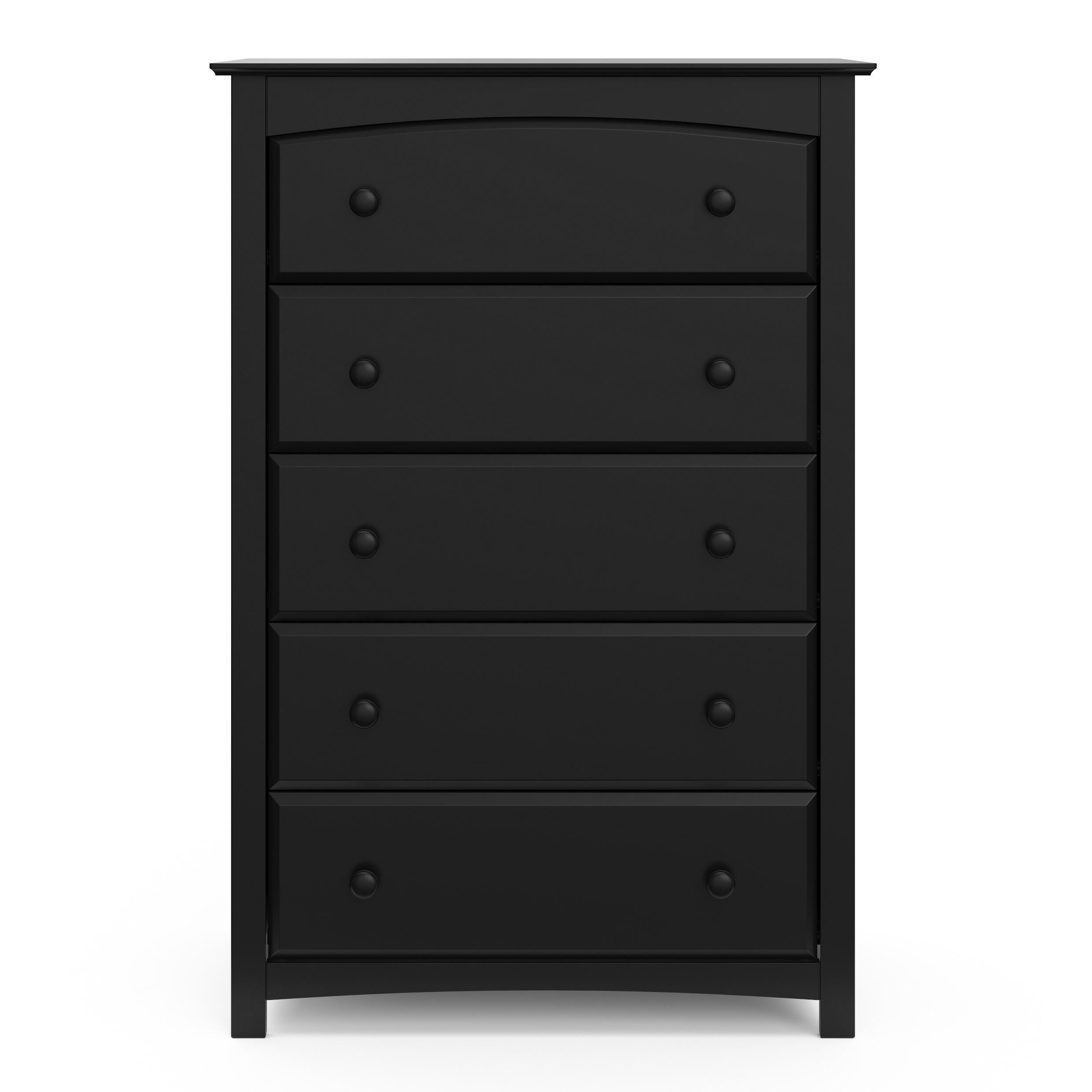 Storkcraft Kenton 5 Drawer Dresser, Black, large