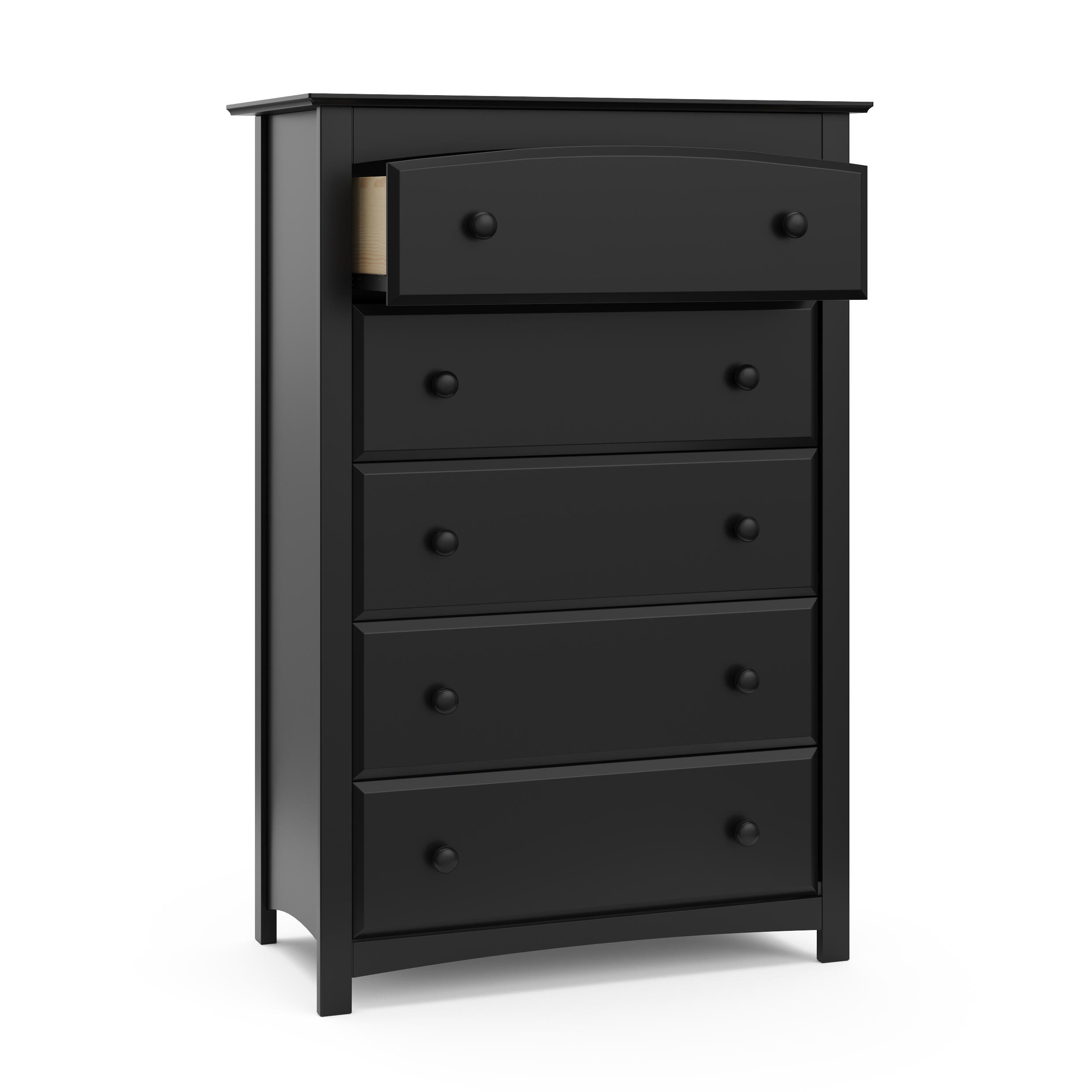 Storkcraft Kenton 5 Drawer Dresser, Black, large