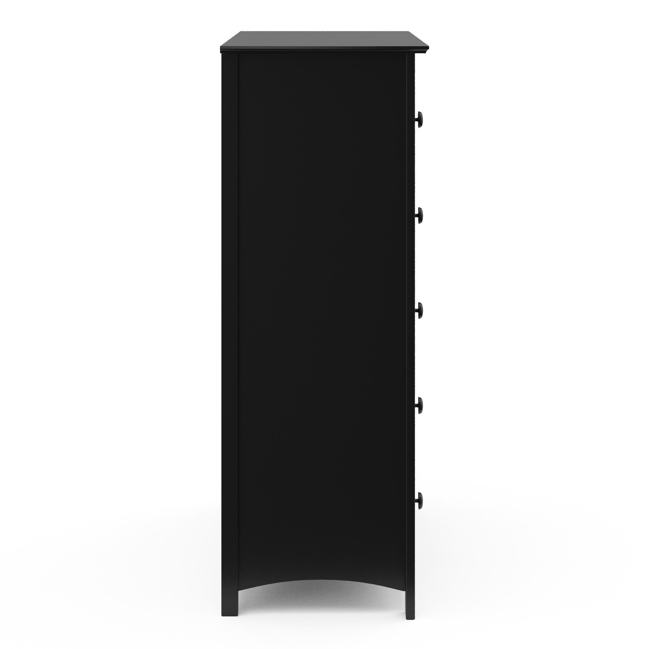 Storkcraft Kenton 5 Drawer Dresser, Black, large