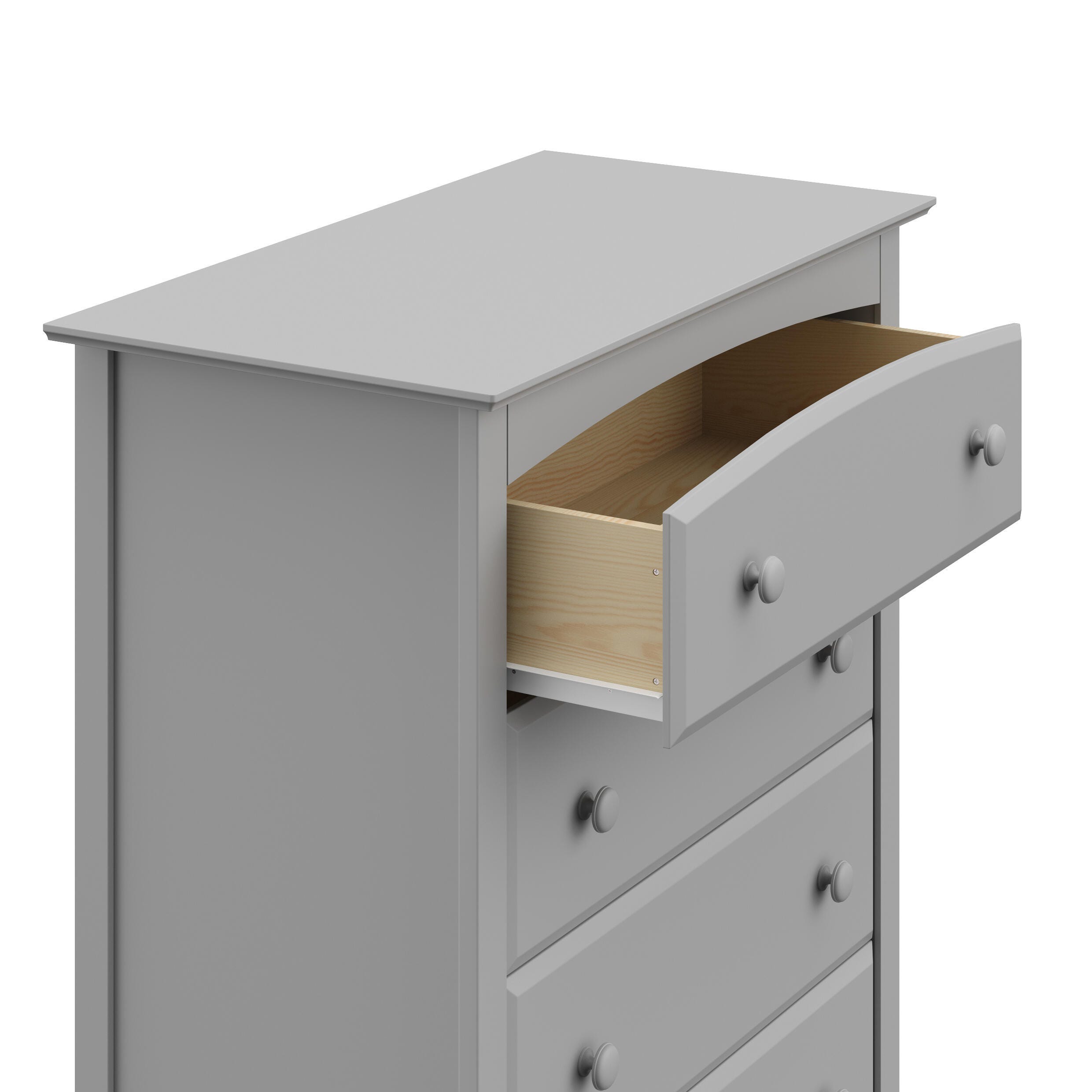Storkcraft Kenton 5 Drawer Dresser, Pebble Gray, large