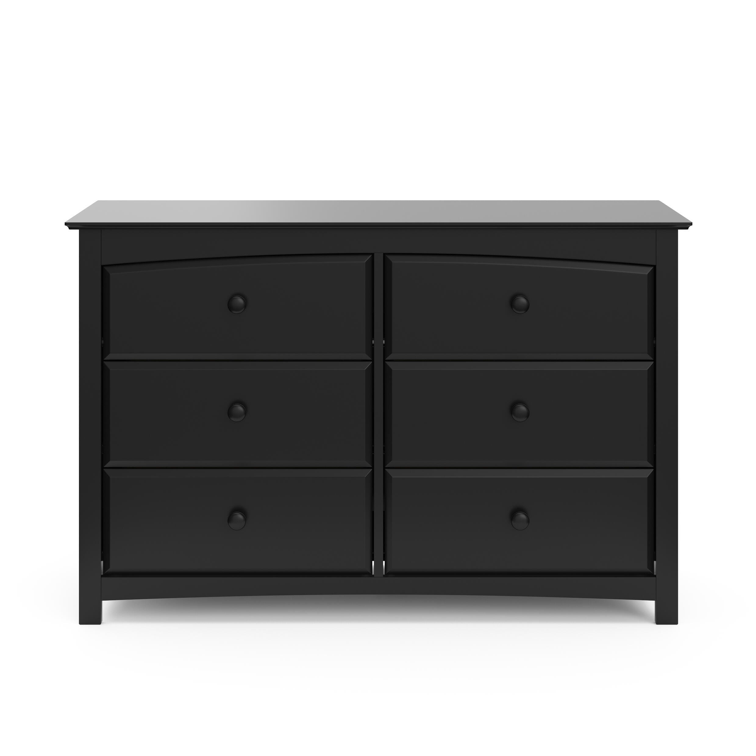 Storkcraft Kenton 6 Drawer Double Dresser, Black, large