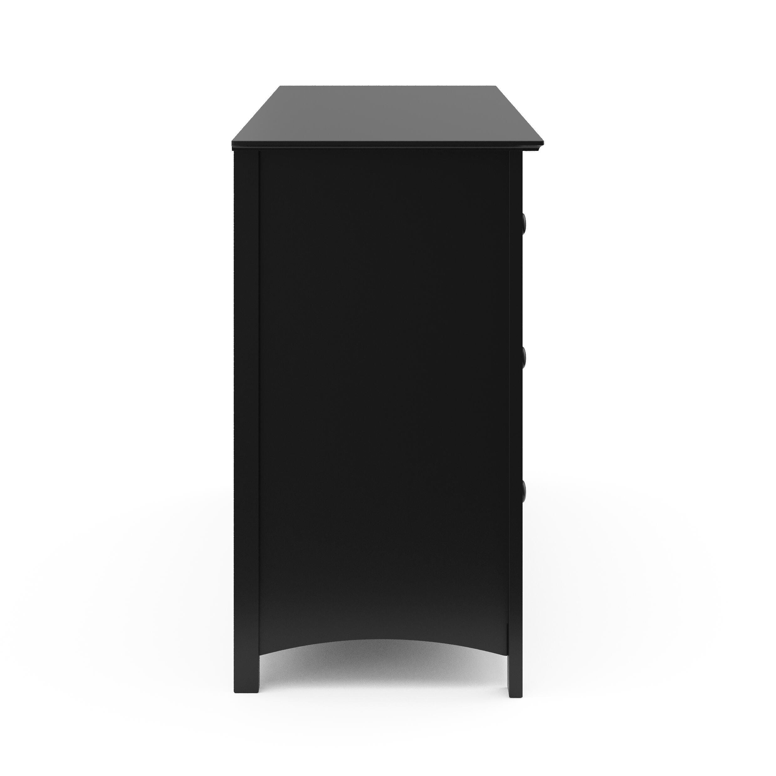 Storkcraft Kenton 6 Drawer Double Dresser, Black, large