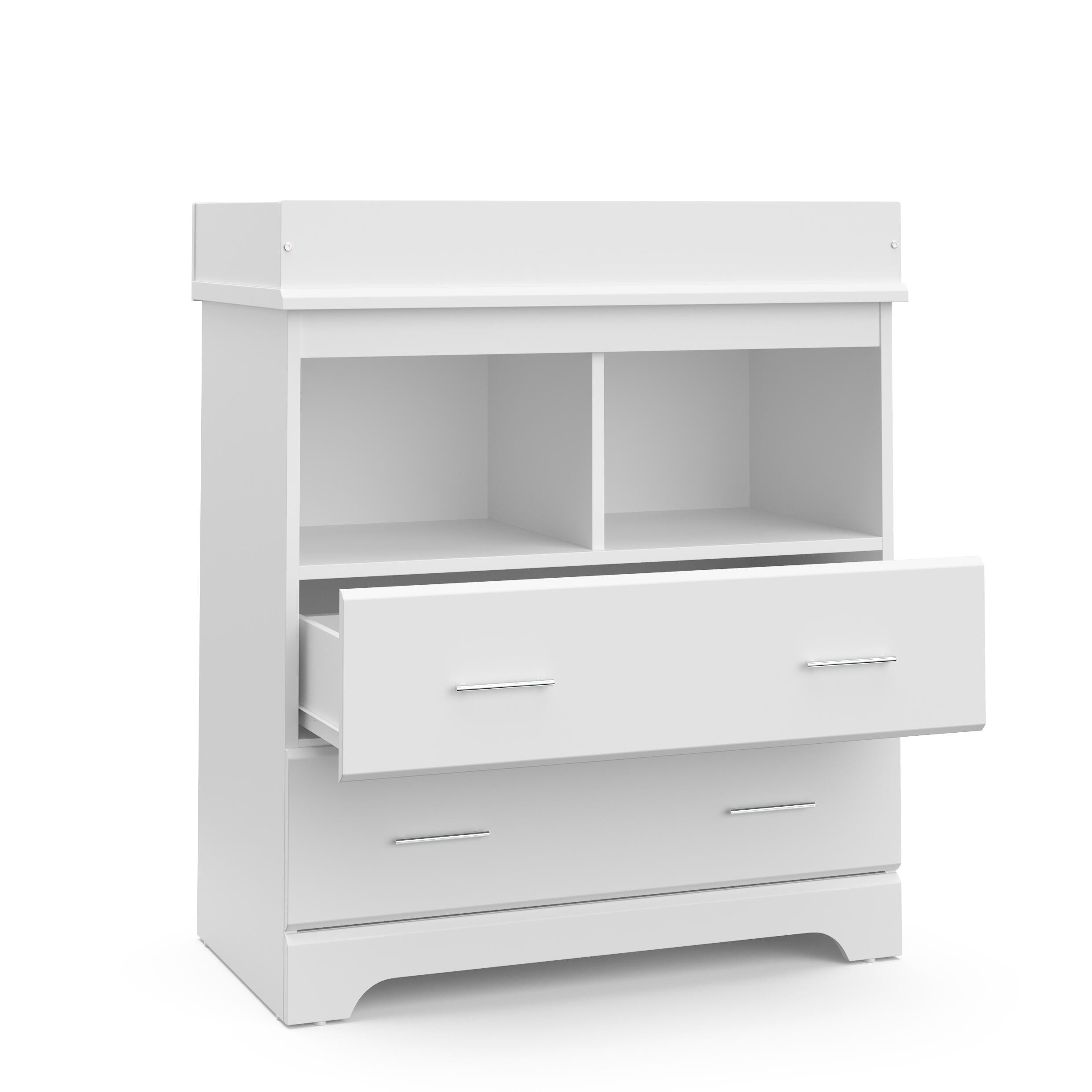 Storkcraft Brookside 2-Drawer Changing Chest, White, large