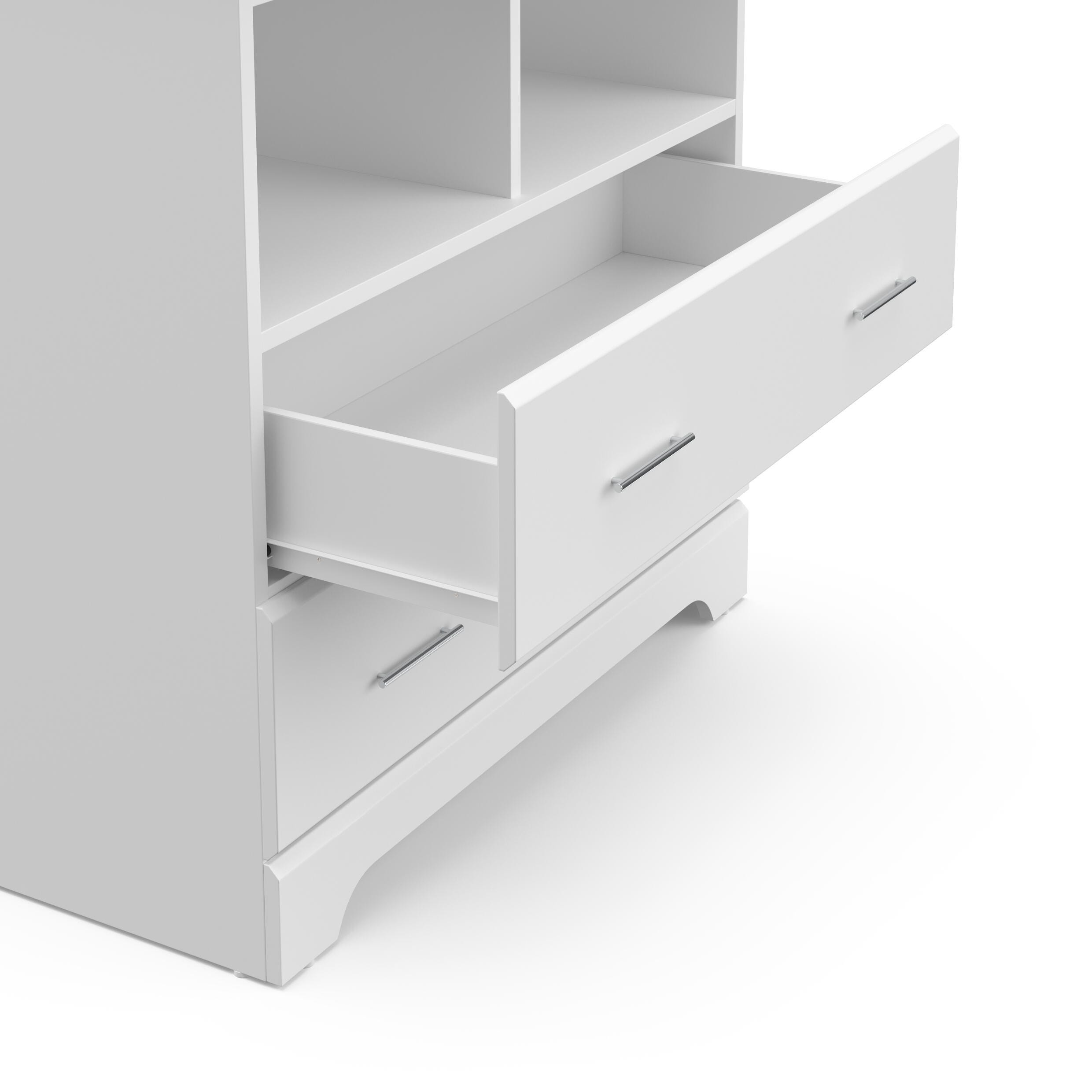 Storkcraft Brookside 2-Drawer Changing Chest, White, large