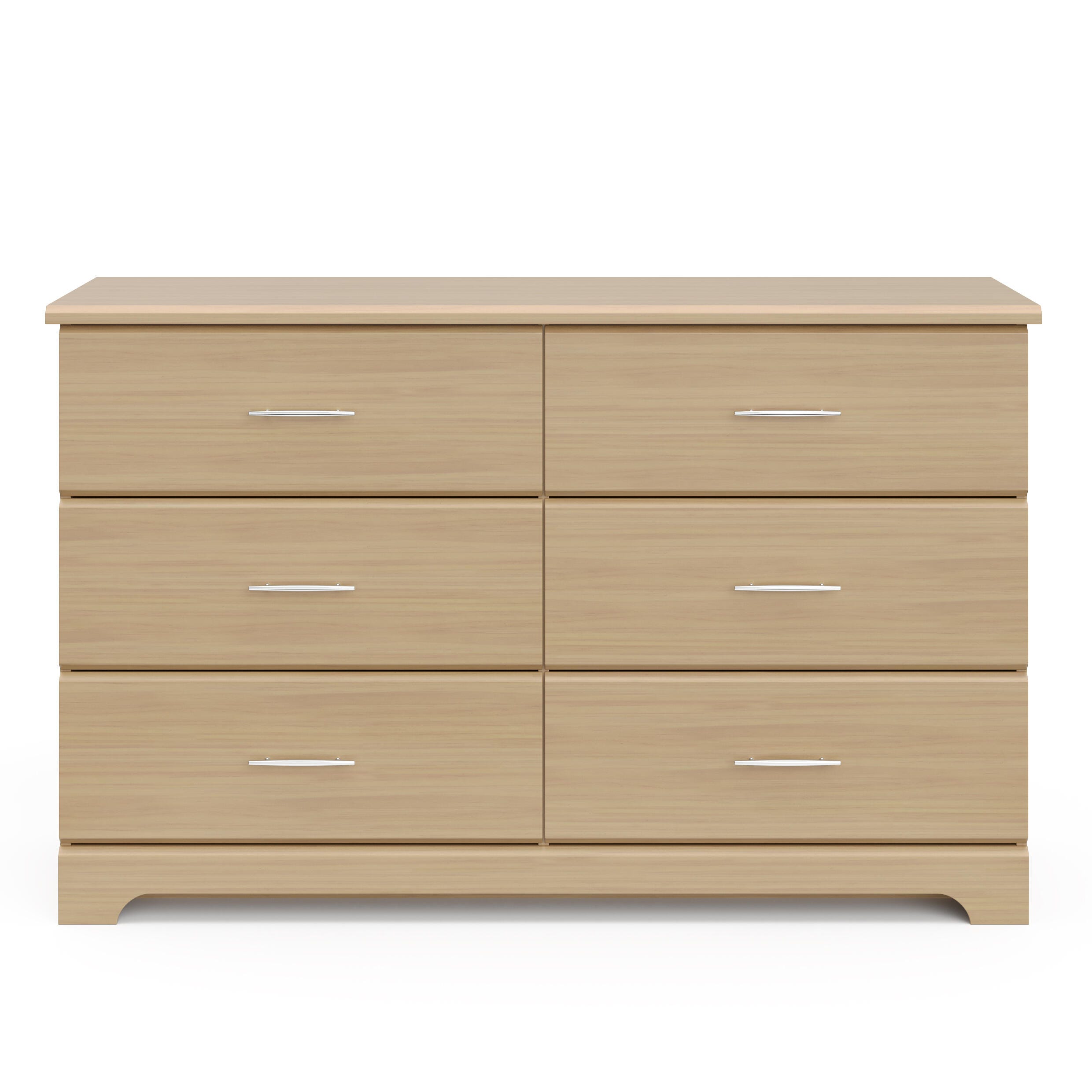 Storkcraft Brookside 6 Drawer Double Dresser, Driftwood, large